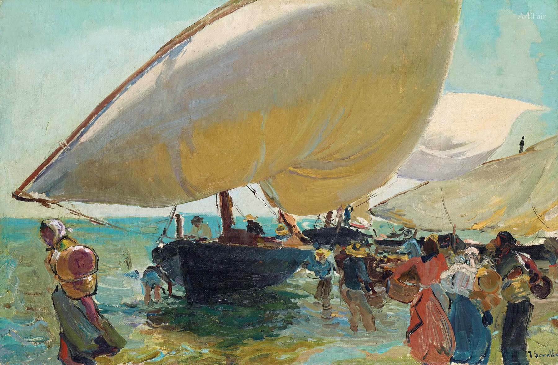 Arrival of the Boats