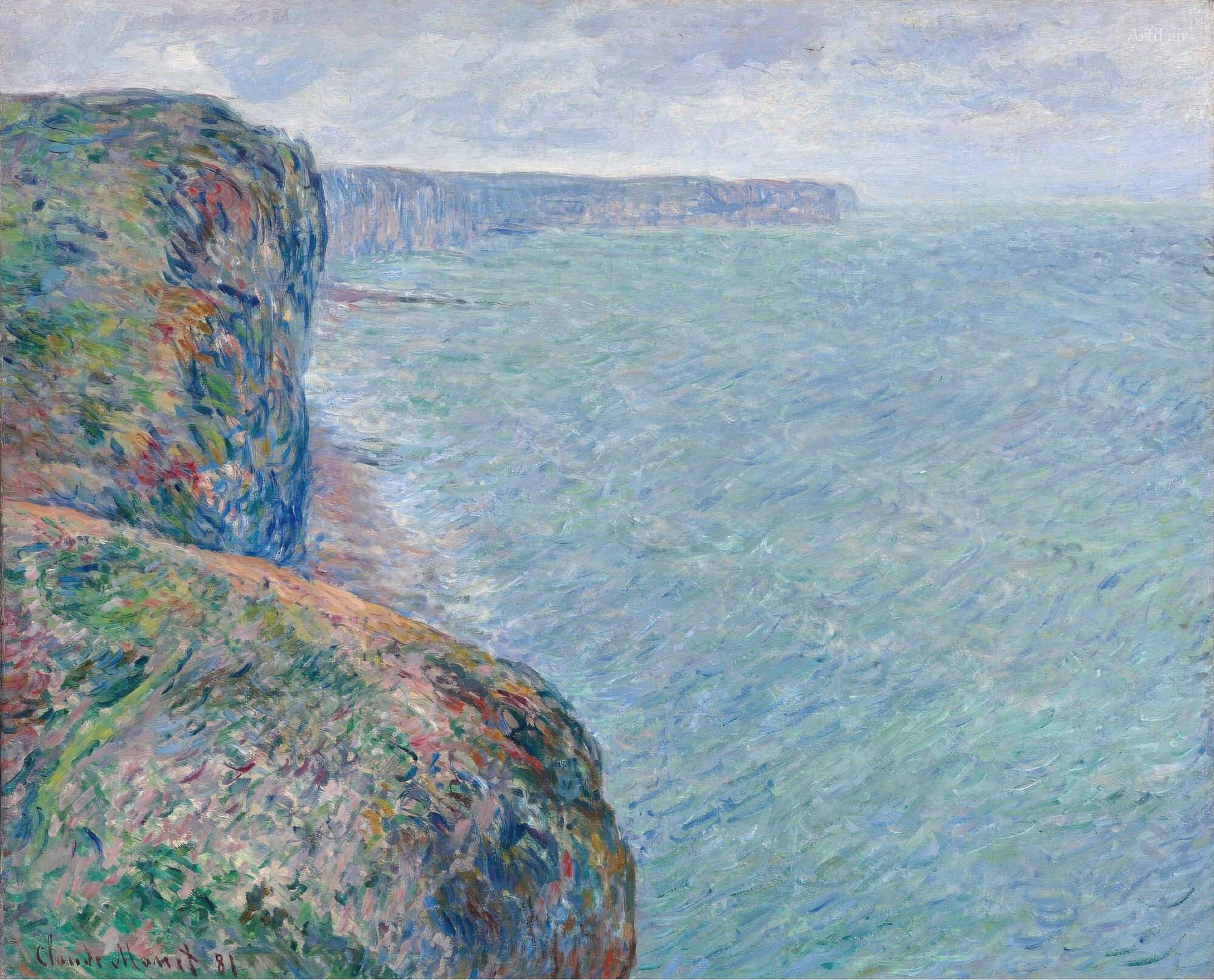 The Sea Seen from the Cliffs of Fecamp