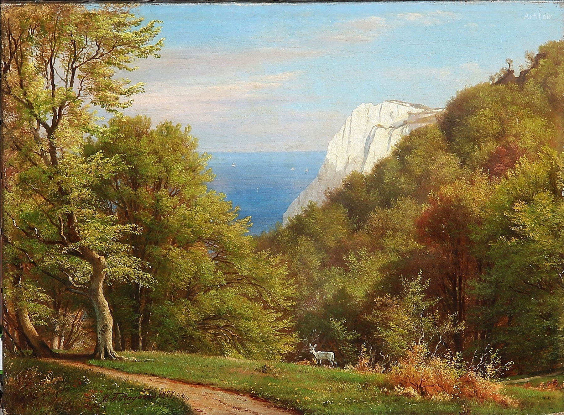 Summer day at Møens Klint, Denmark 1877