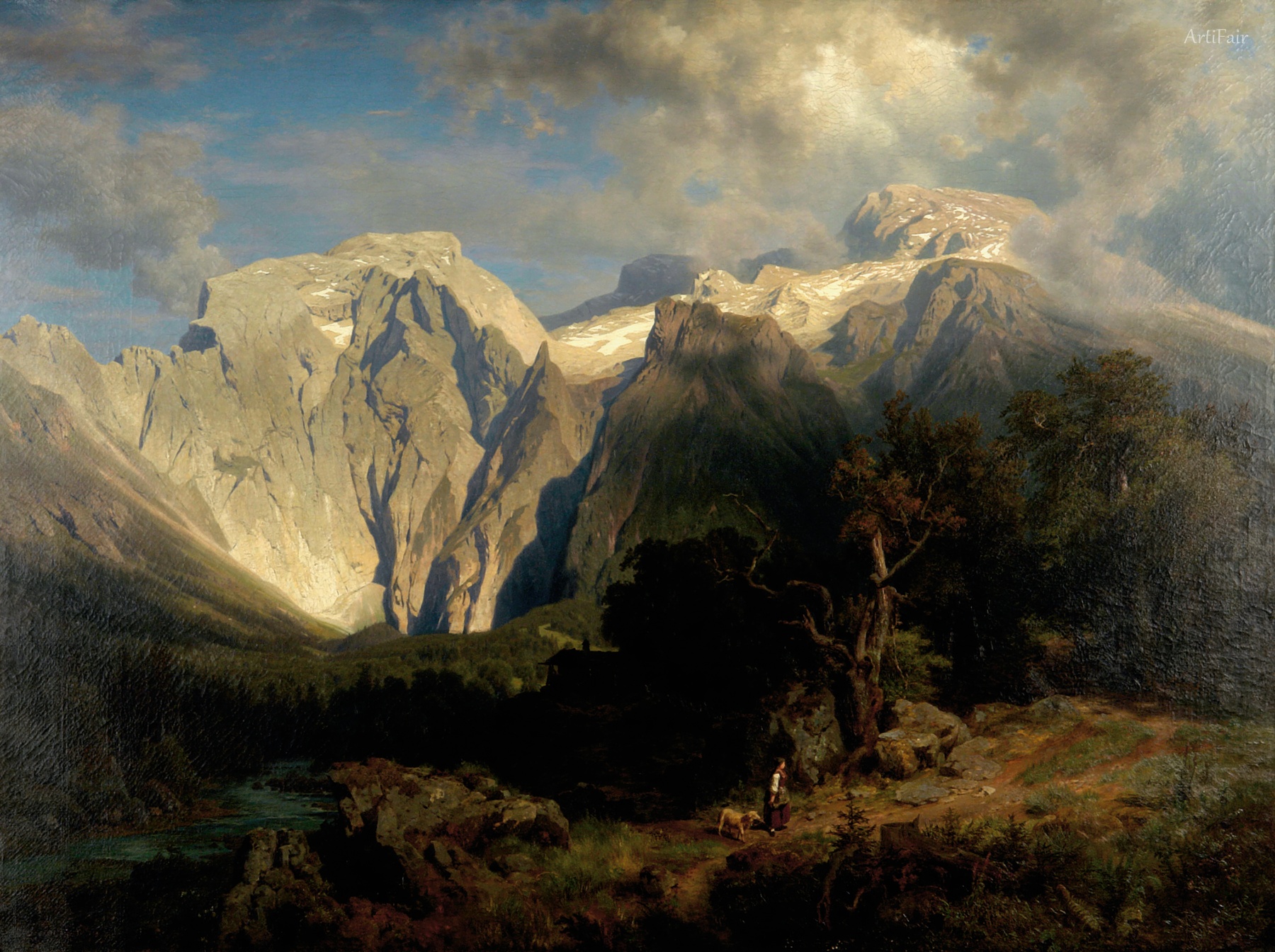 Limestone Mountain Landscape