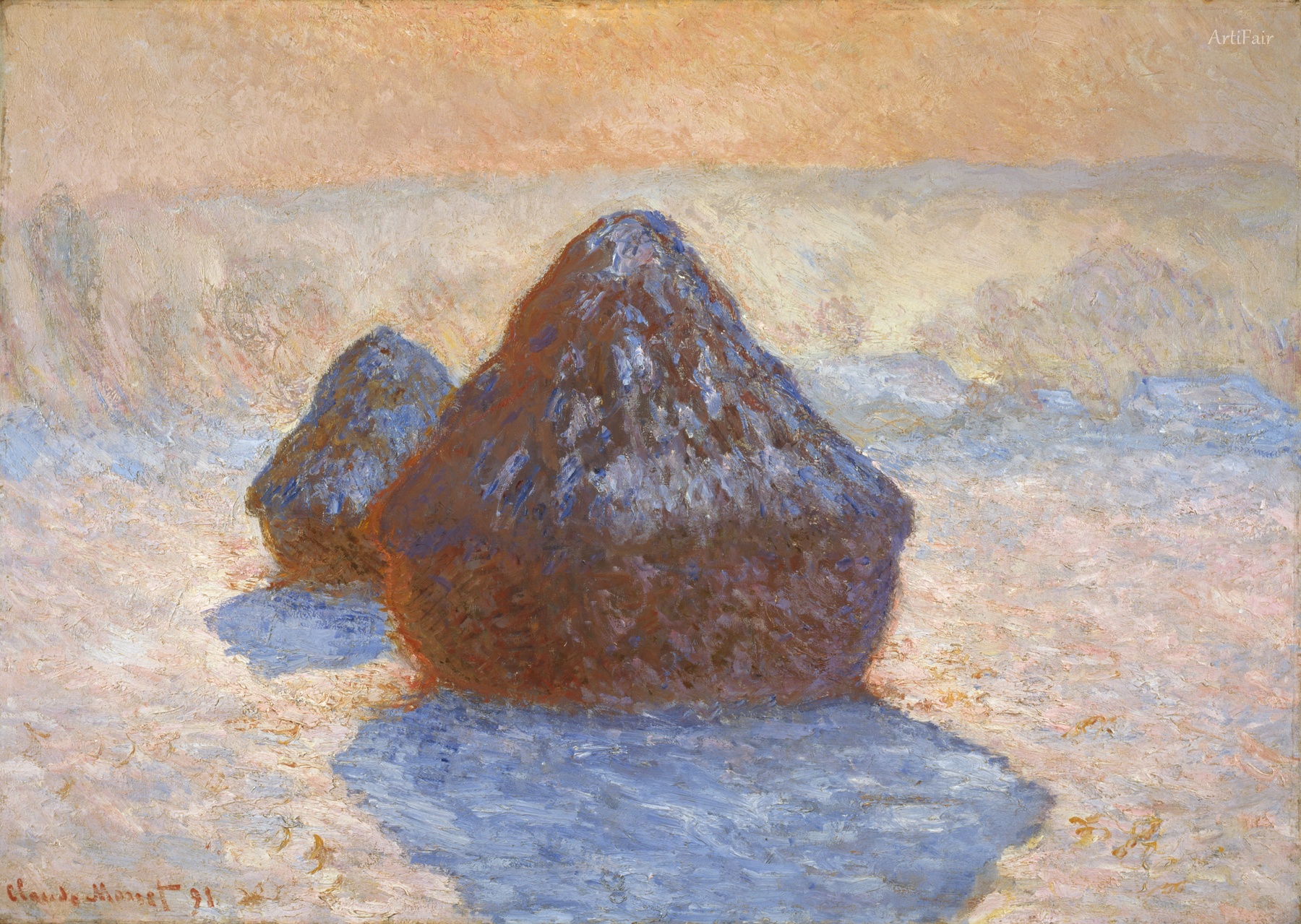 Haystacks, Snow Effect
