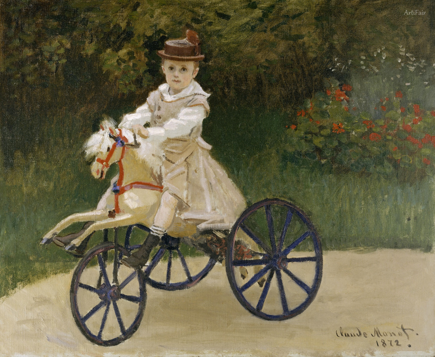 1872 Jean Monet (1867–1913) on His Hobby Horse
