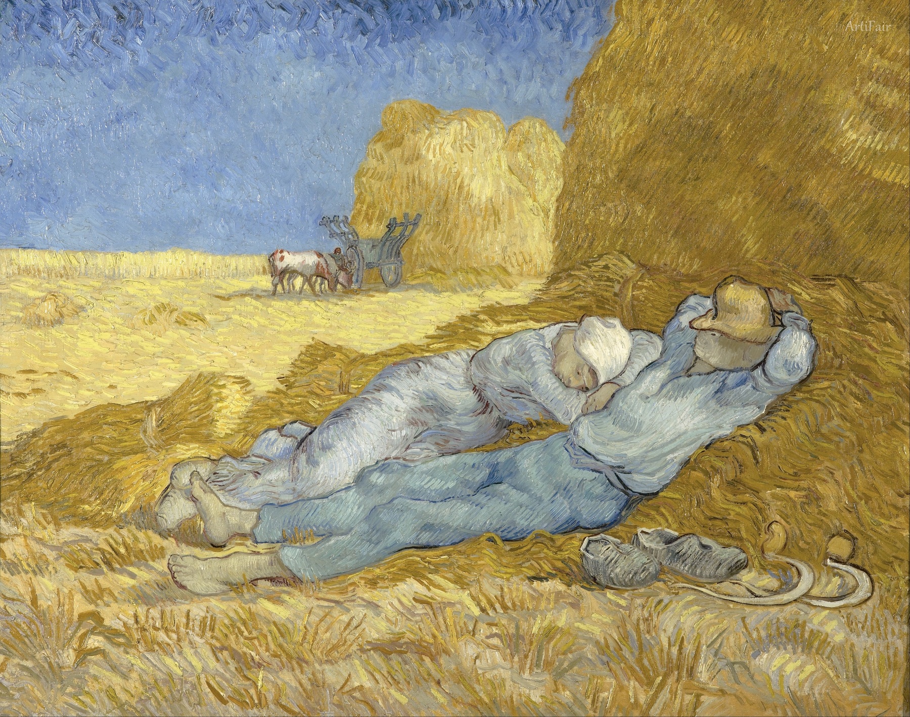 1890 Noon – Rest from Work (after Millet)