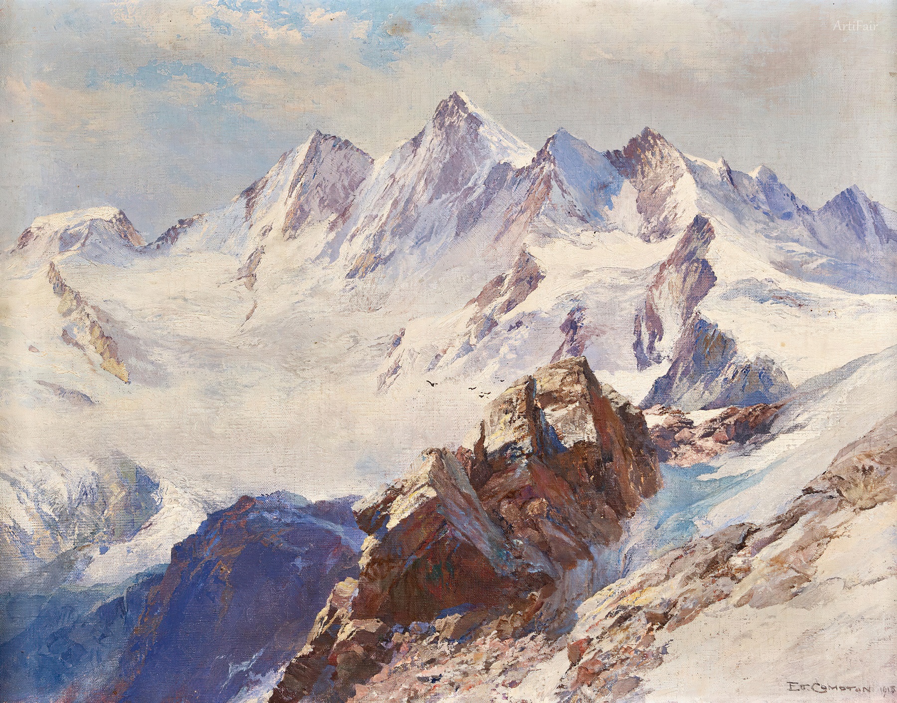 The Mischabel Chain Above Saas-Fee