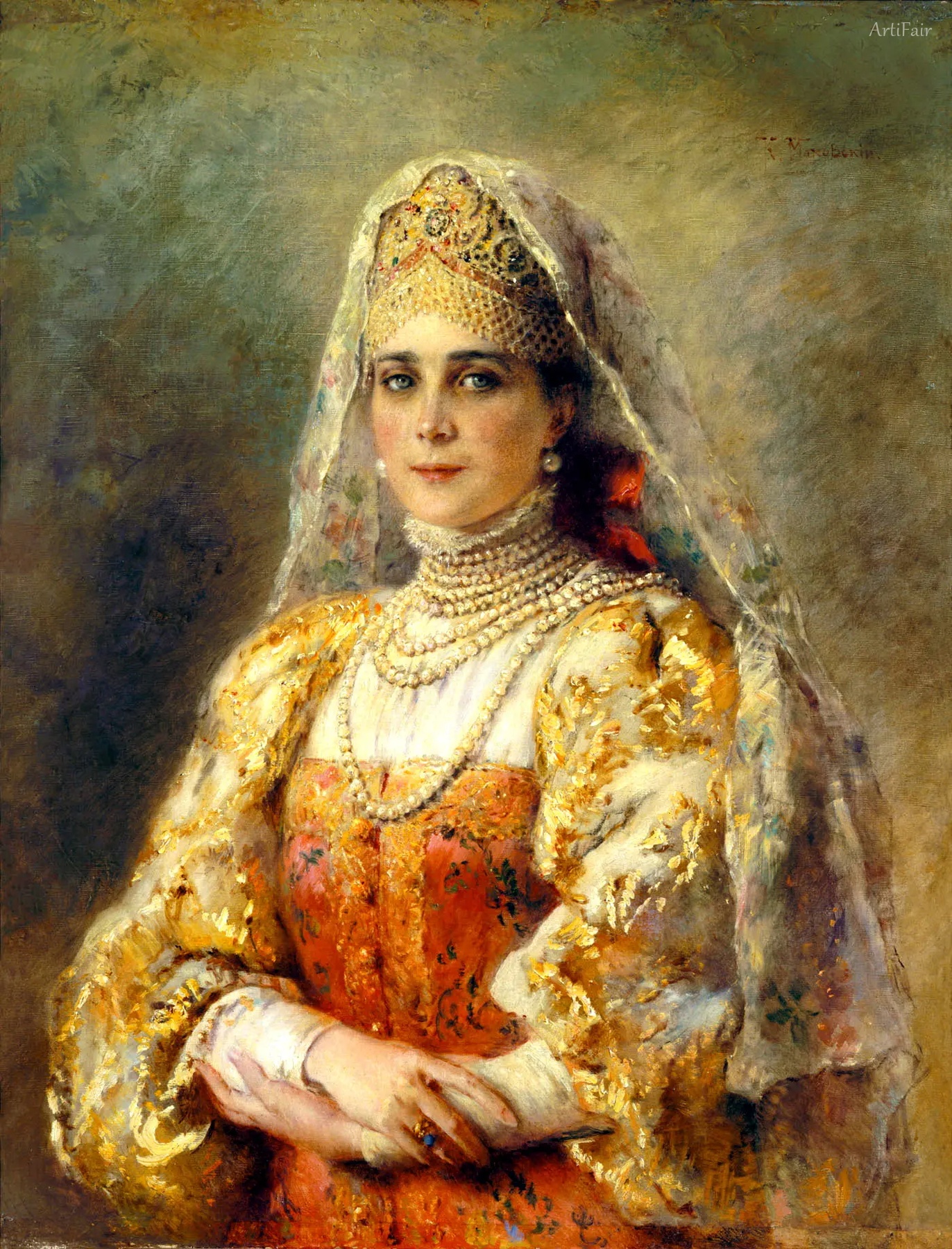 Princess Zinaida Yusupova Portrait, circa 1895