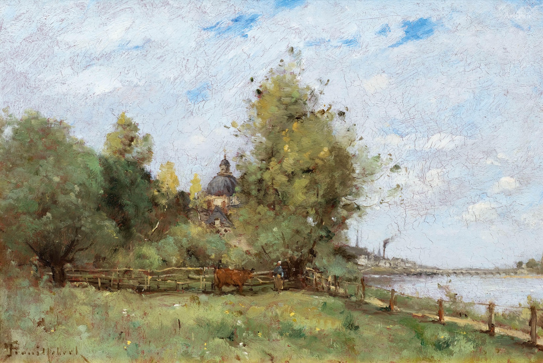 The Loire at Saumur: View From the Railway Bridge 1890