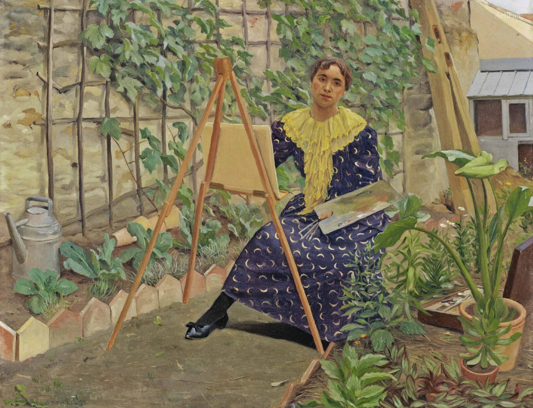 Young Girl Painting