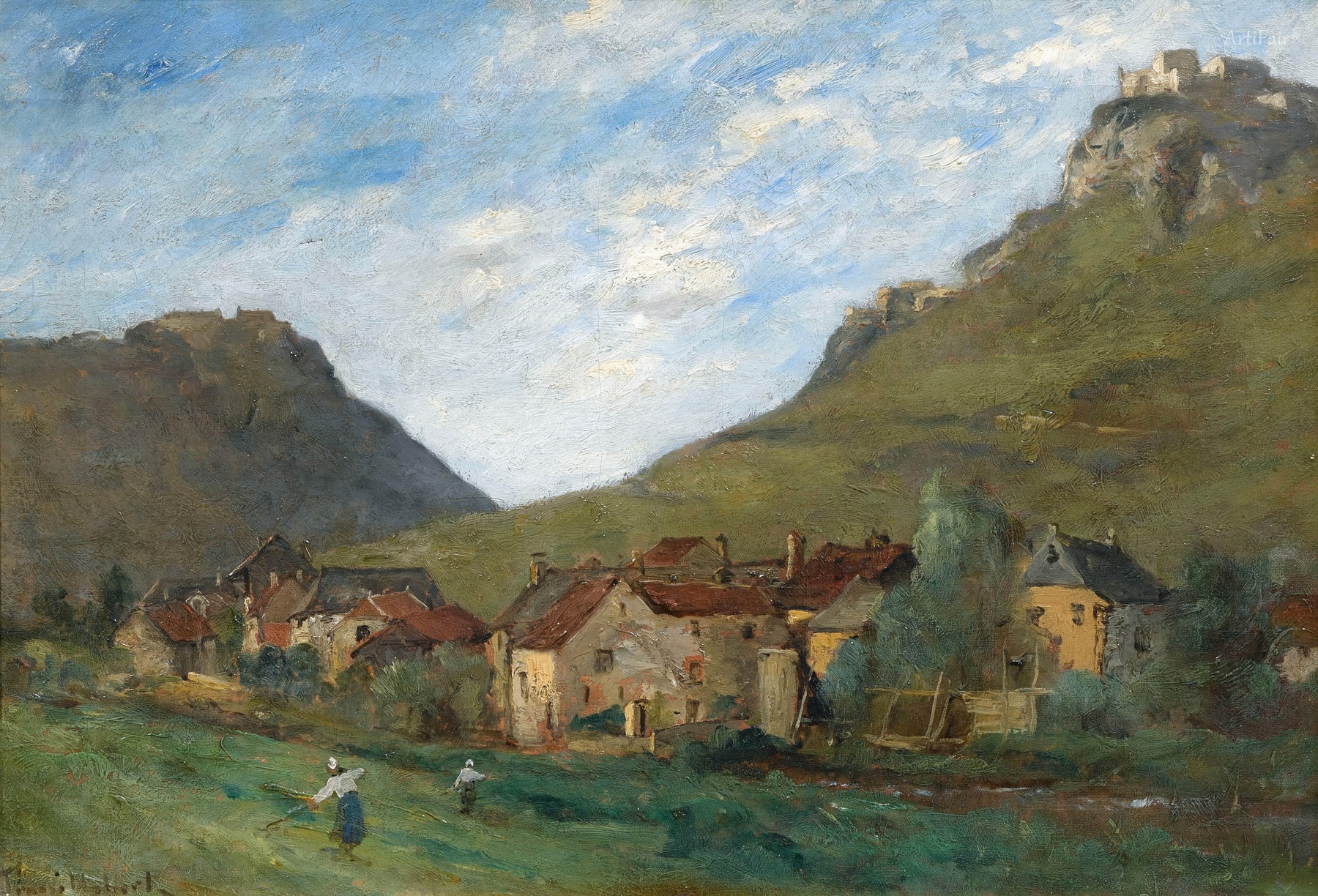 Horská vesnice (Savojsko) 1887