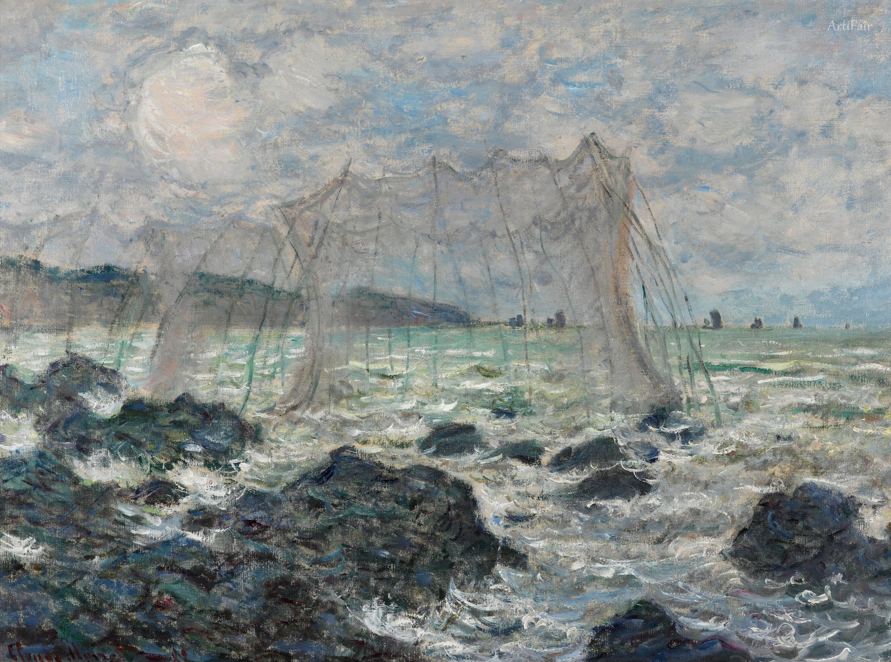 Fishing nets at Pourville