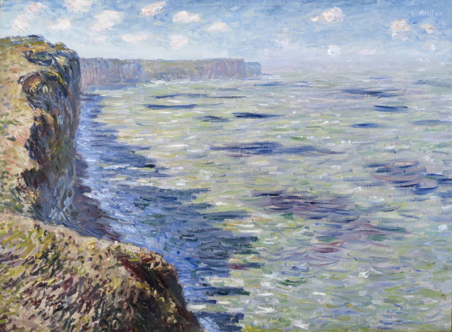 Sea at Fecamp, View from the Cliffs
