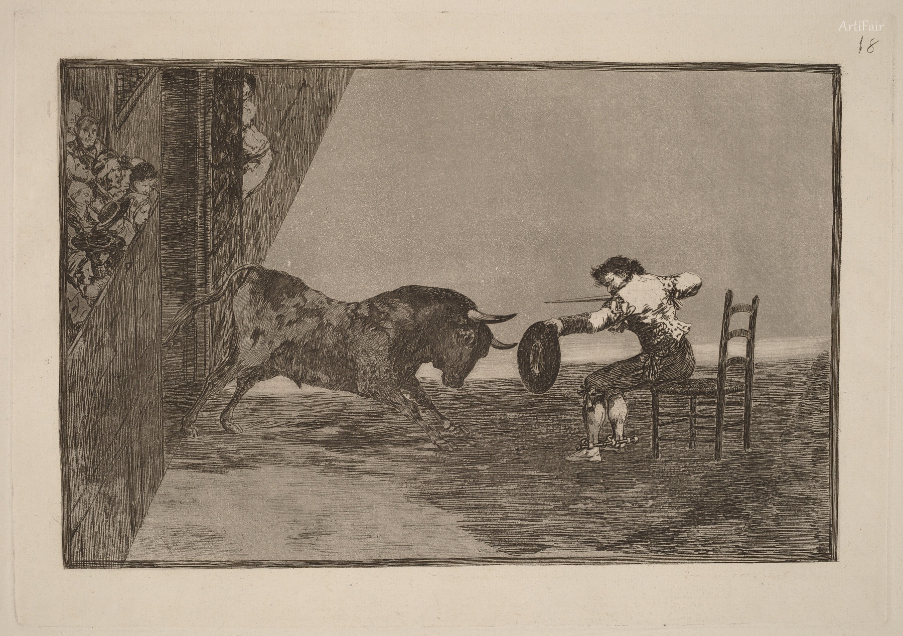 The Daring of Martincho in the Ring at Saragossa