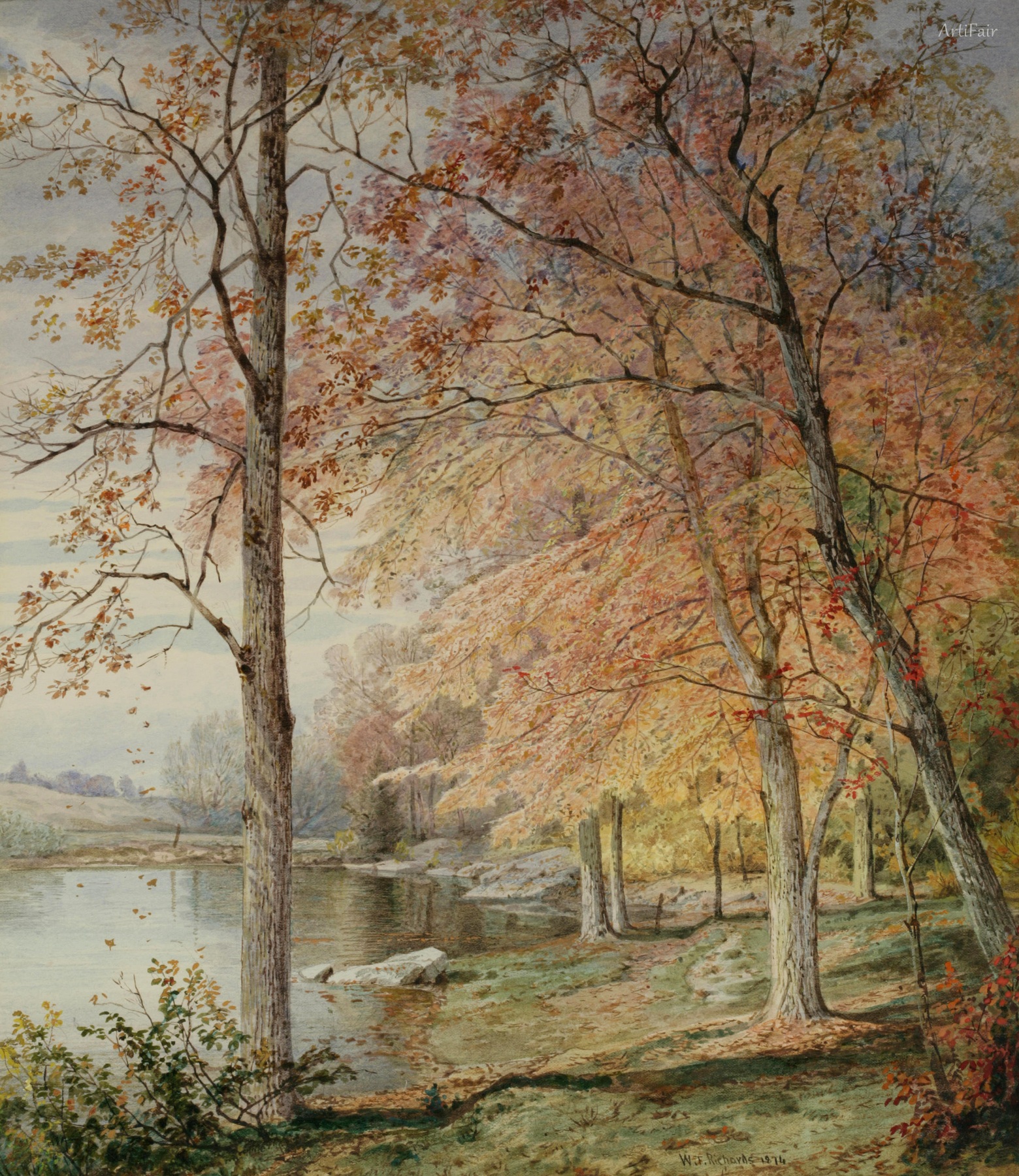 Autumn by a Pond