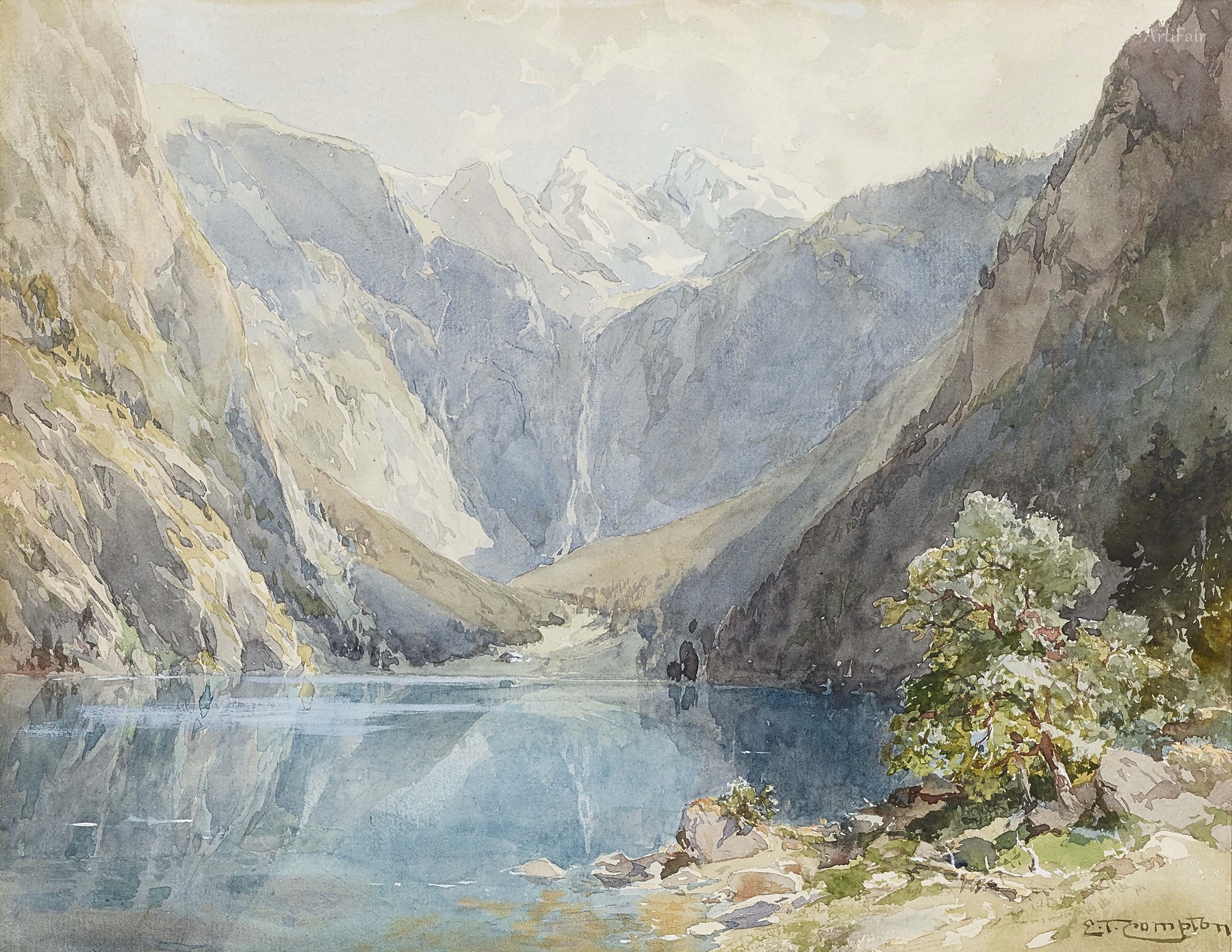 The Obersee with the Big and Small Devil's Horn