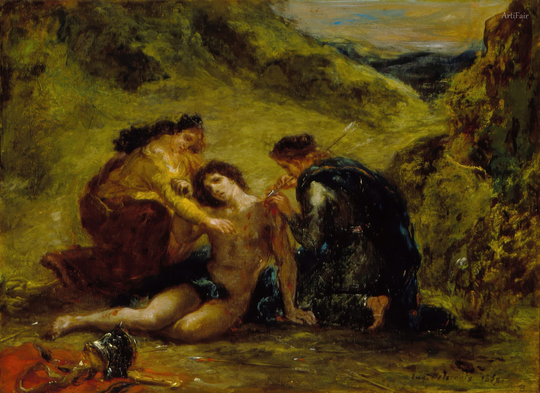 St. Sebastian with St. Irene and Attendant