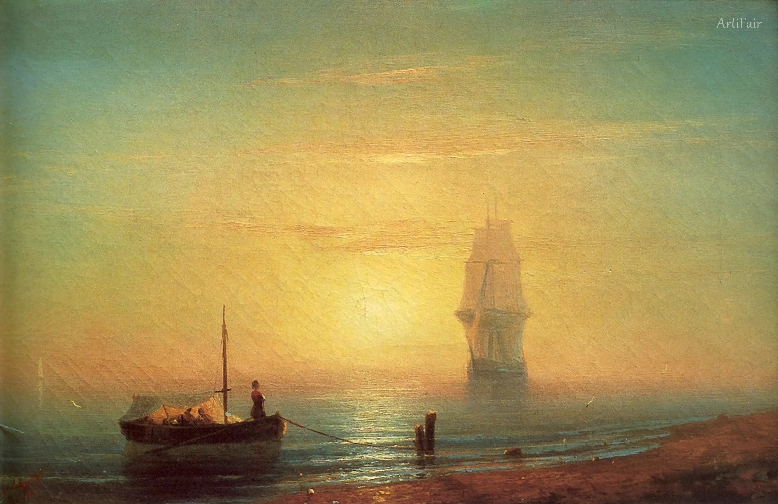 Sunset on the sea