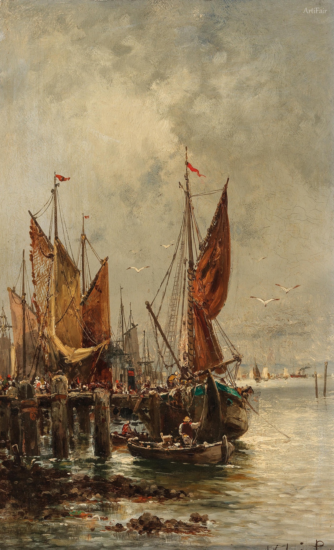Busy Activity in the Harbor