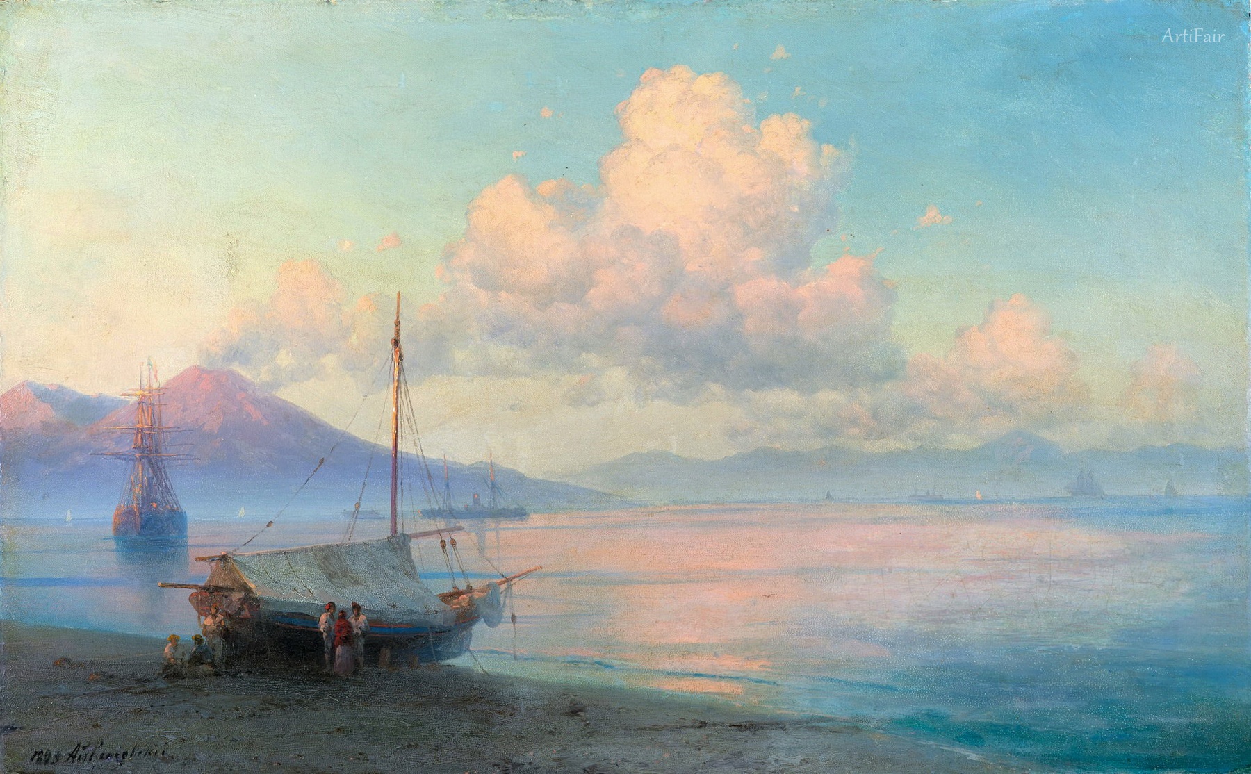 Gulf of Naples in the morning
