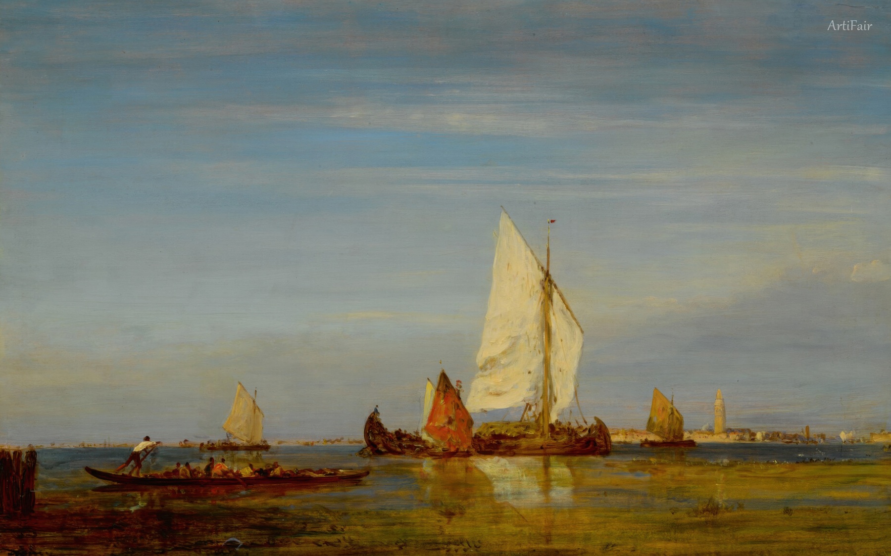 Fishing off the Coast of Burano