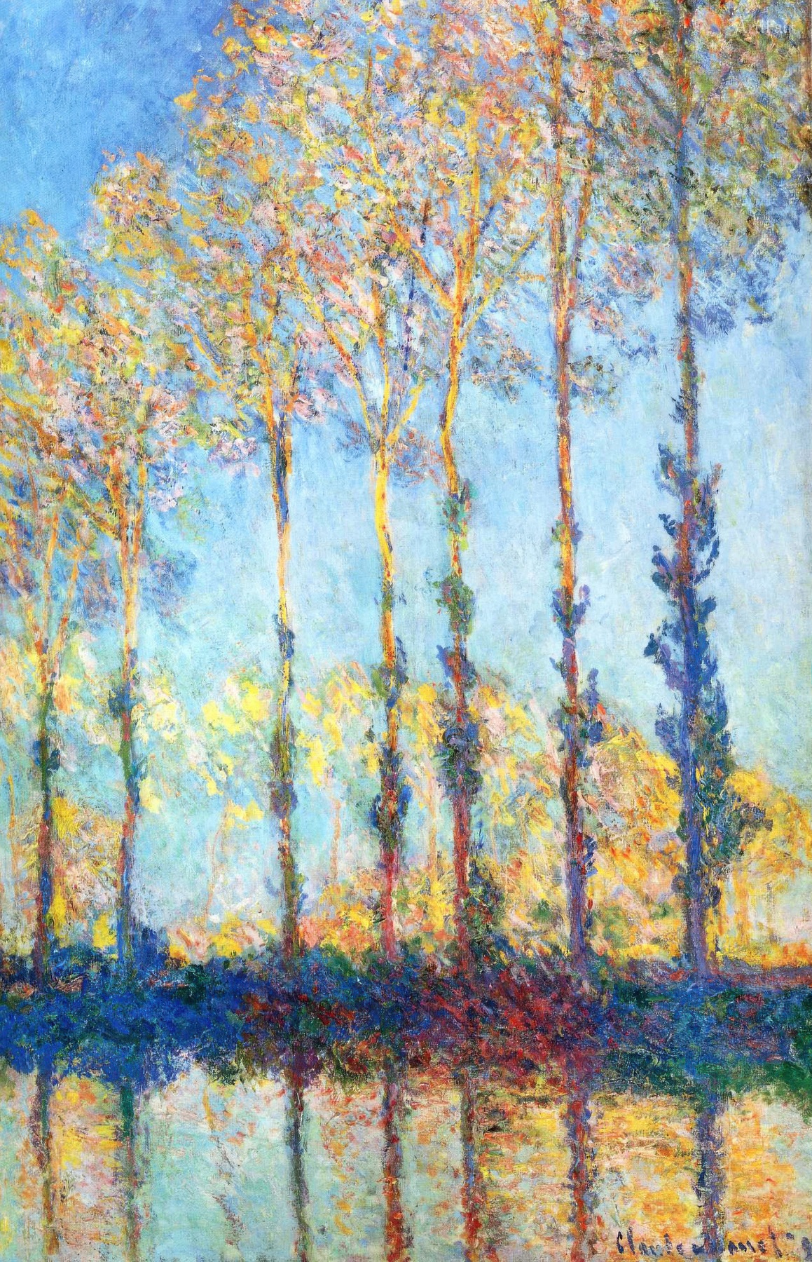 Poplars on the Bank of the Epte River