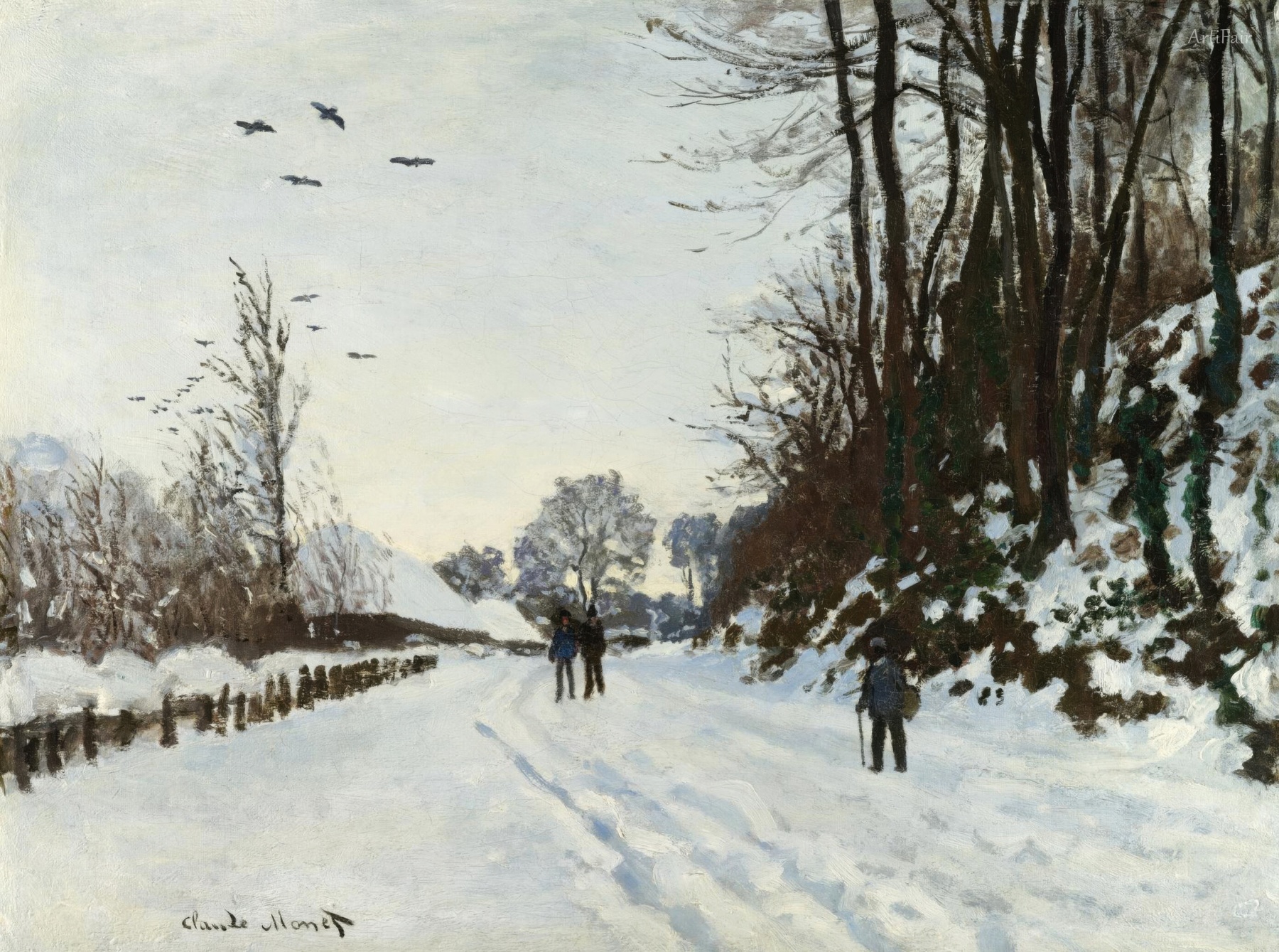 The Road to the Farm Saint-Siméon in Winter