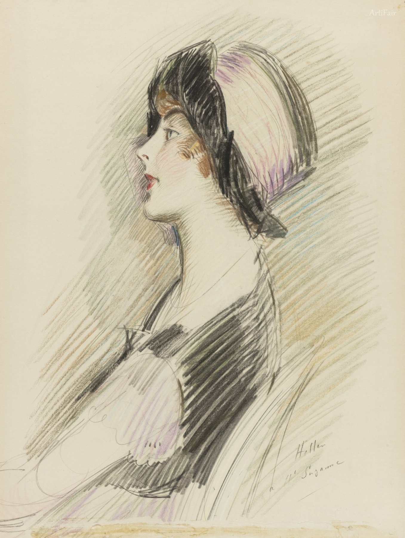 Profilo di una giovane donna