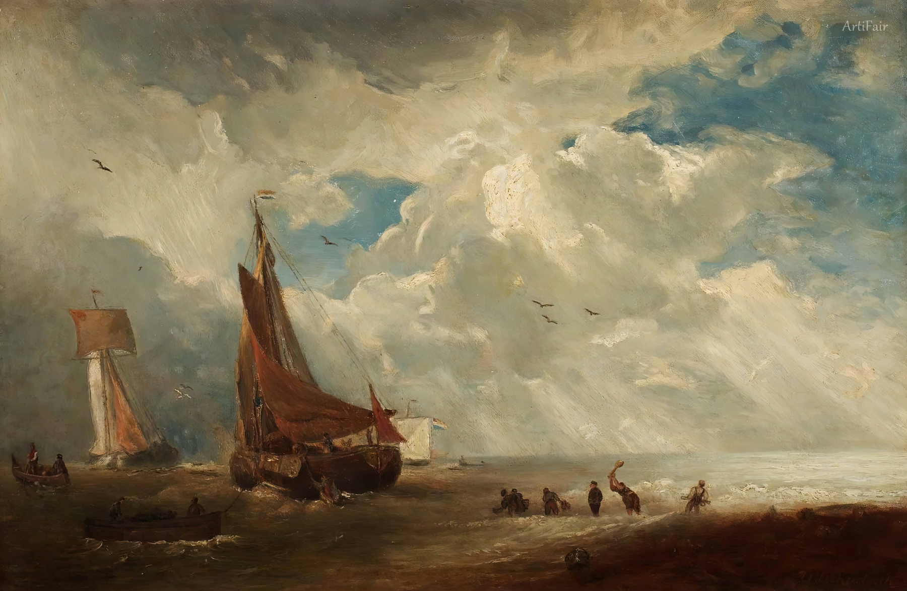 Storm and Rain in a Dutch Harbor