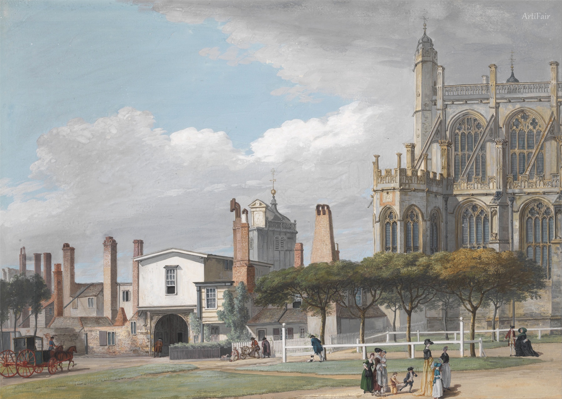St. George's Chapel, Windsor, and the Entrance to the Singing Men's Cloister