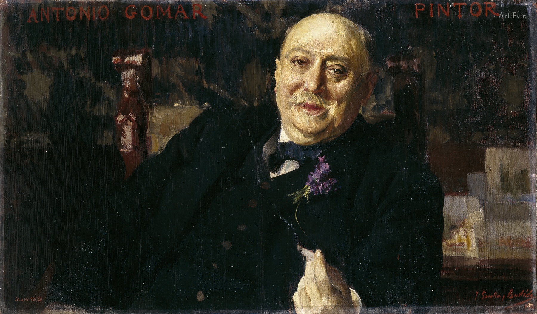 The painter Antonio Gomar