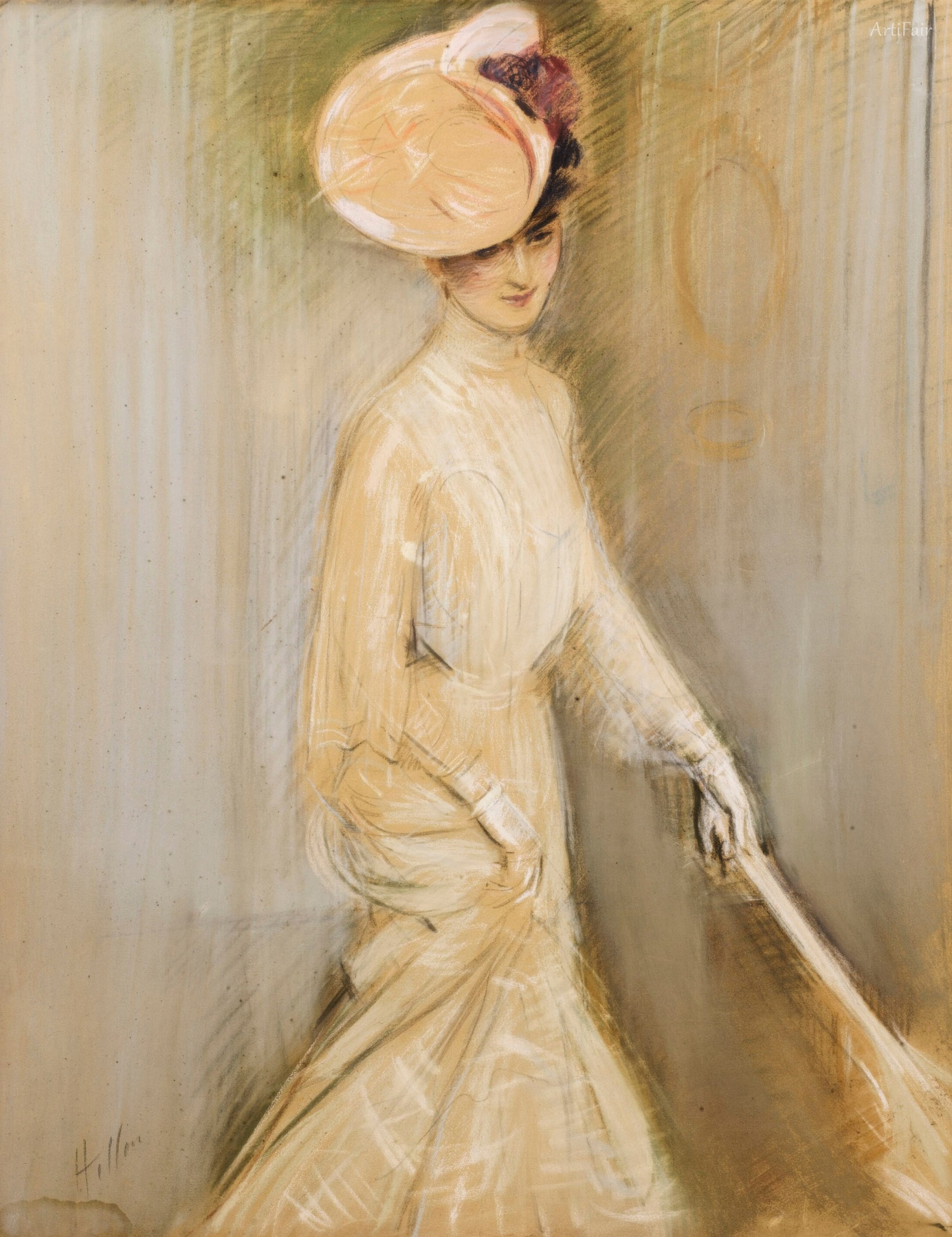 Portrait of a Young Woman with a Parasol