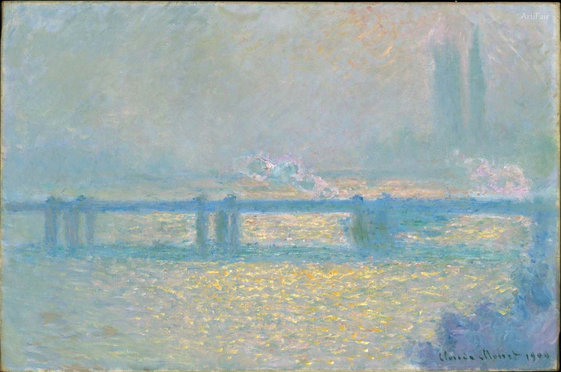 Ponte di Charing Cross, Tempo Nuvoloso
