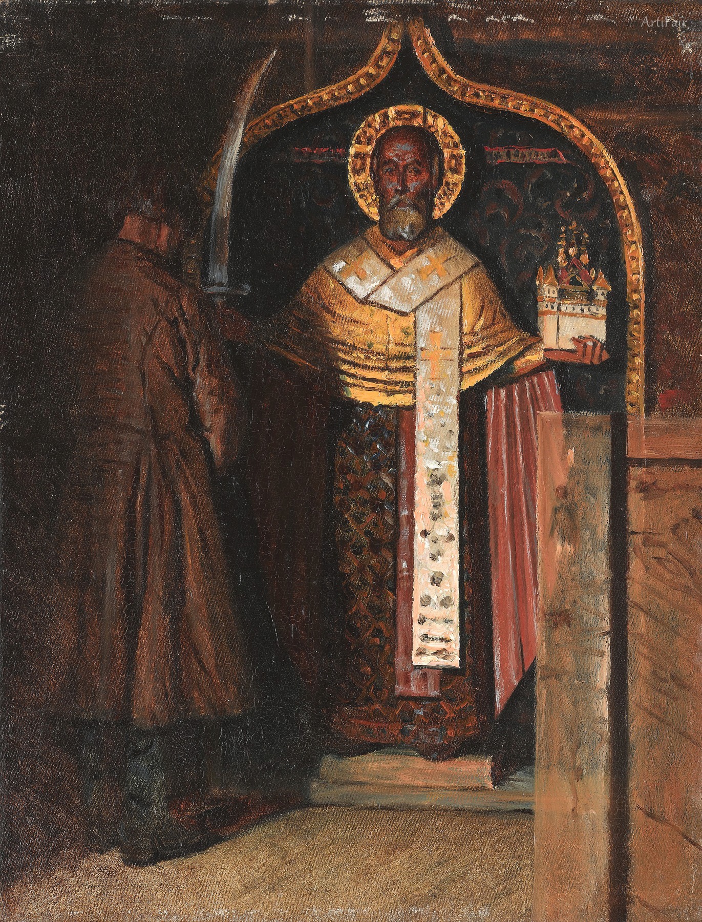 Icon of Nicholas from the Upper reaches of the Pinega River