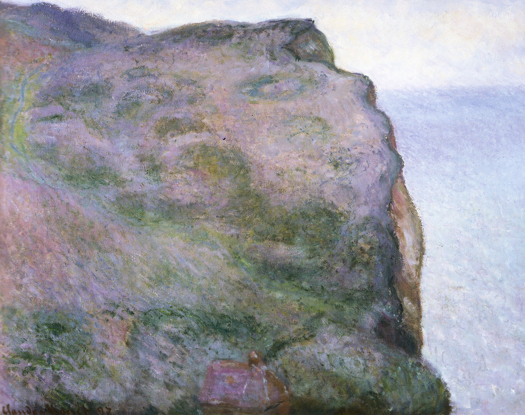 Cliff at Petit Ailly in Grey Weather