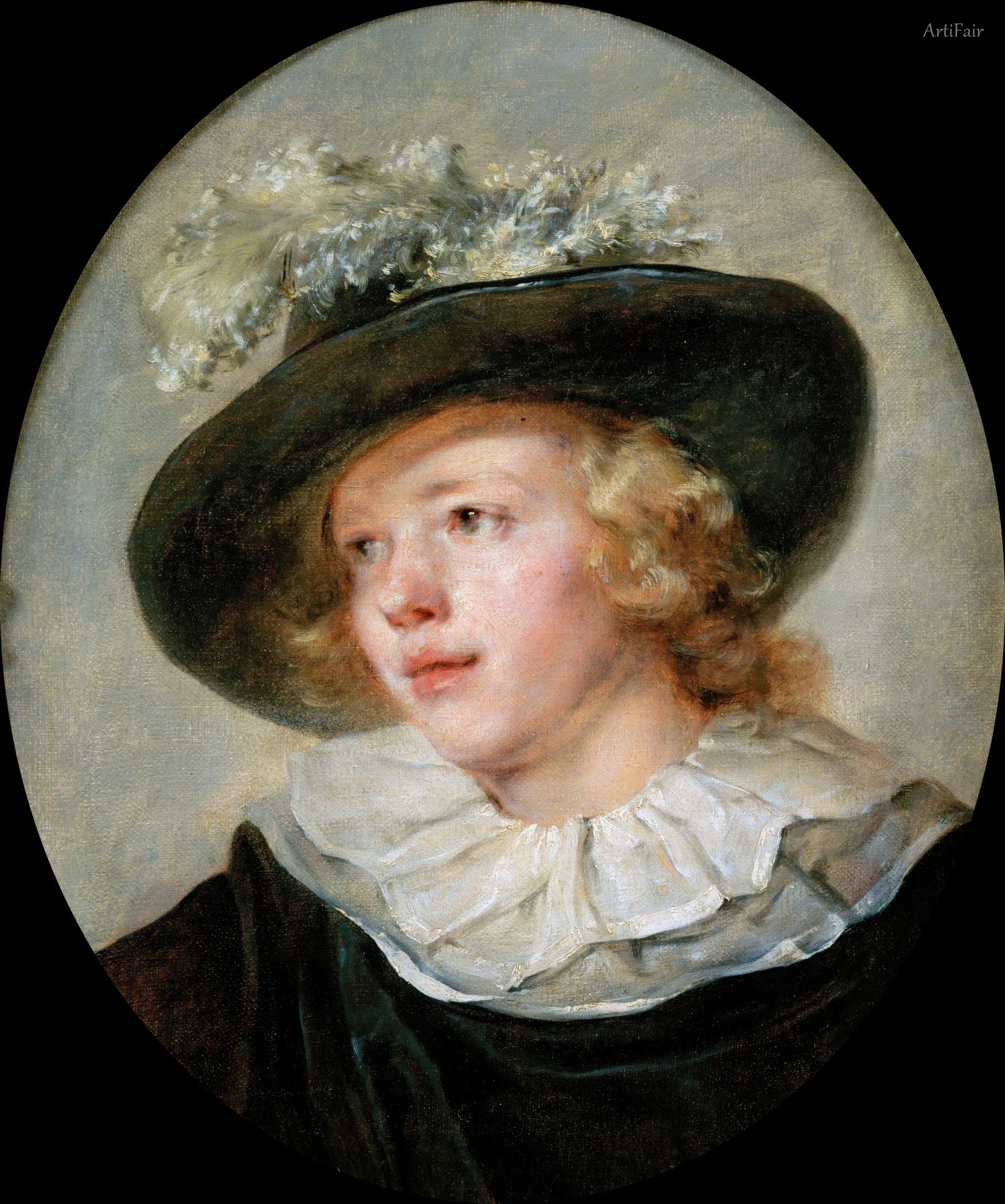 Portrait of a Youth with Feathered Hat