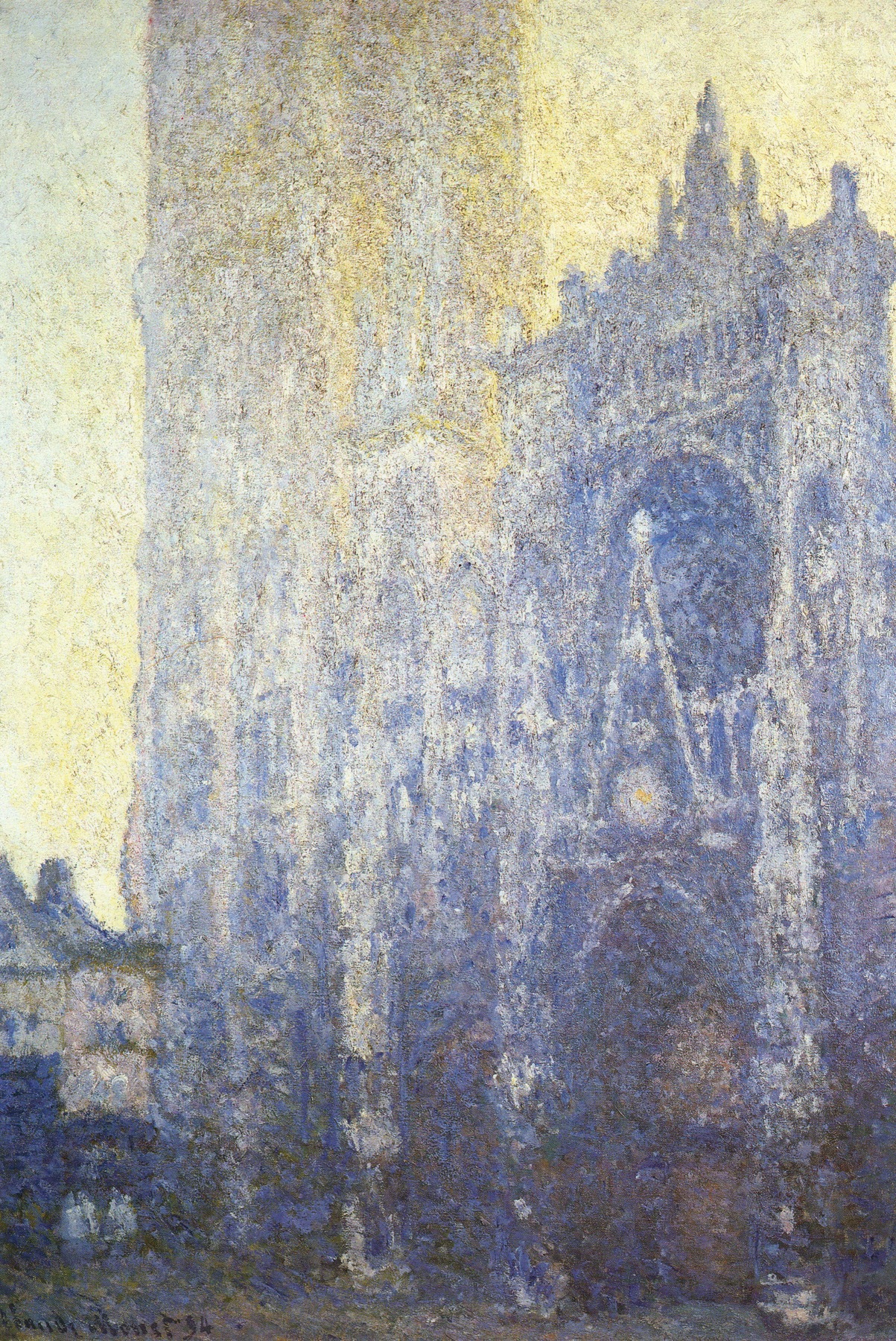 Rouen Cathedral. The Portal (Morning effect)