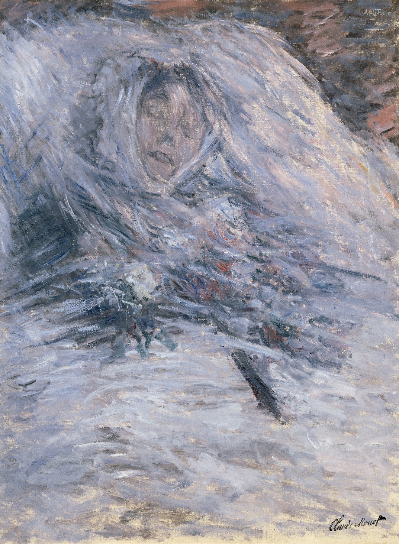 Camille Monet on her deathbed