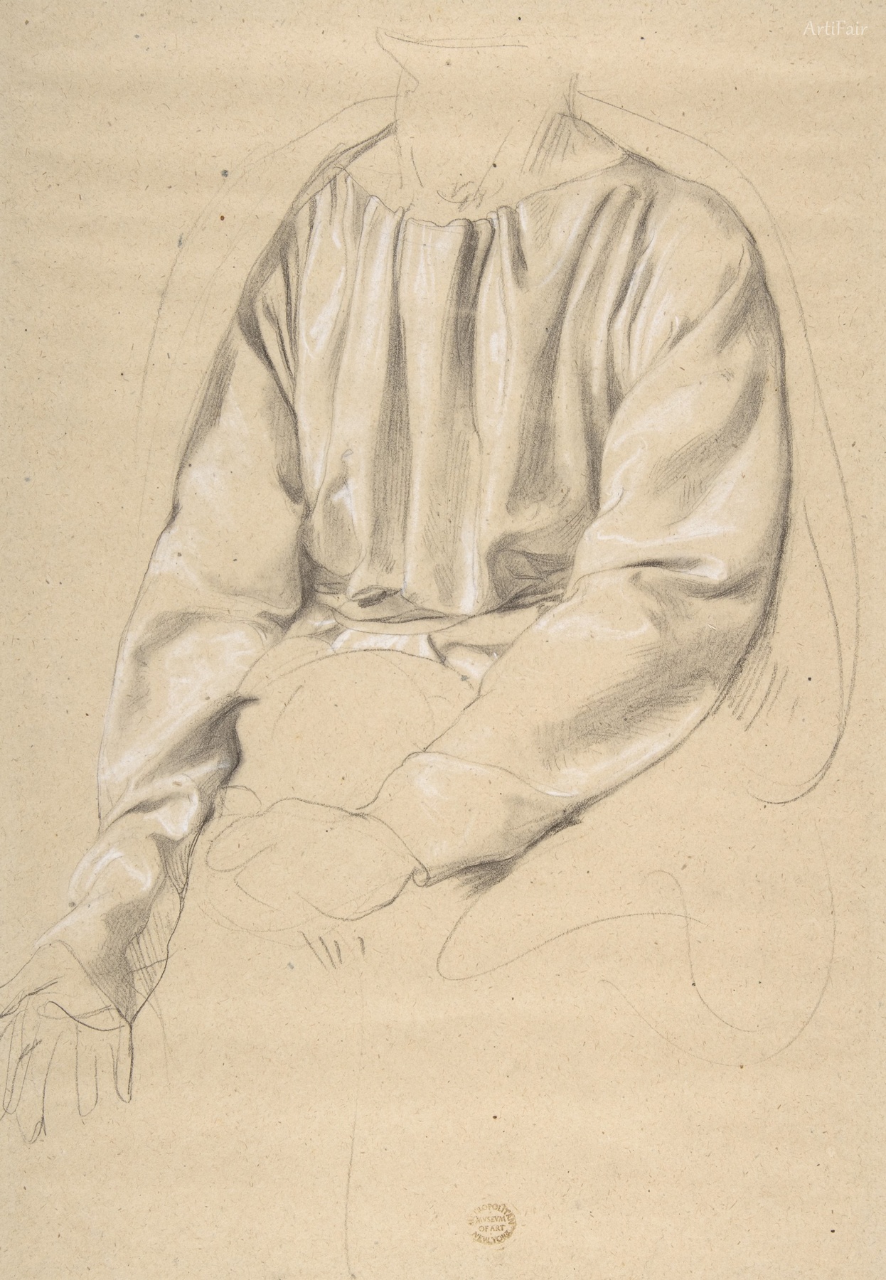 Study of a Draped Torso