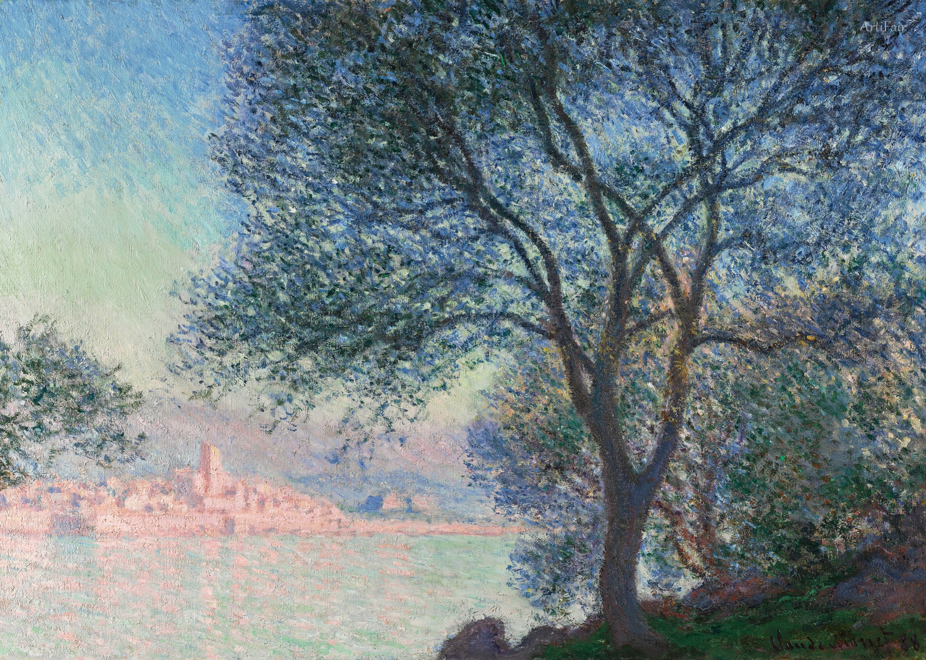 1888 Antibes vue de la Salis