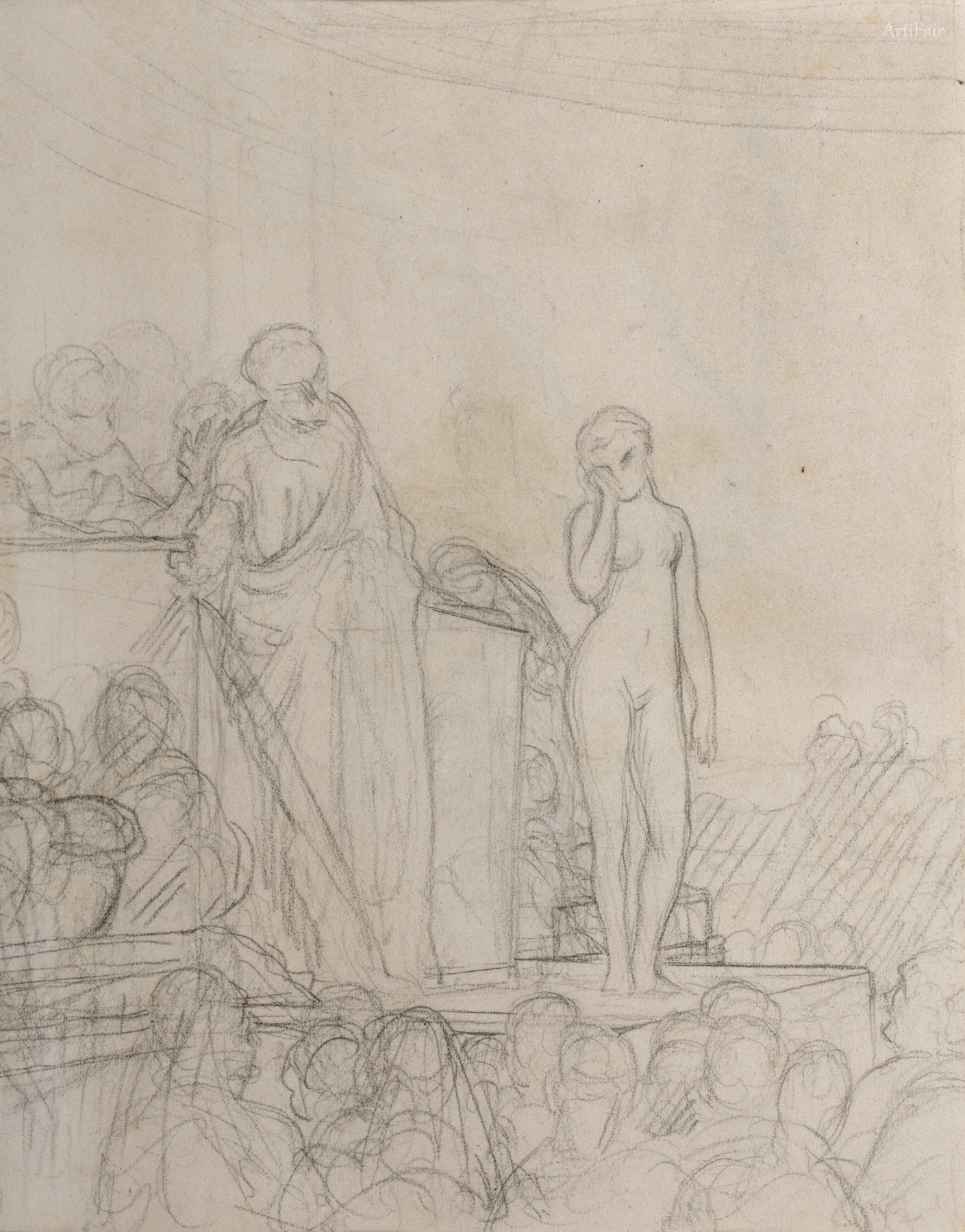 Study for Slave Market in Rome 1884