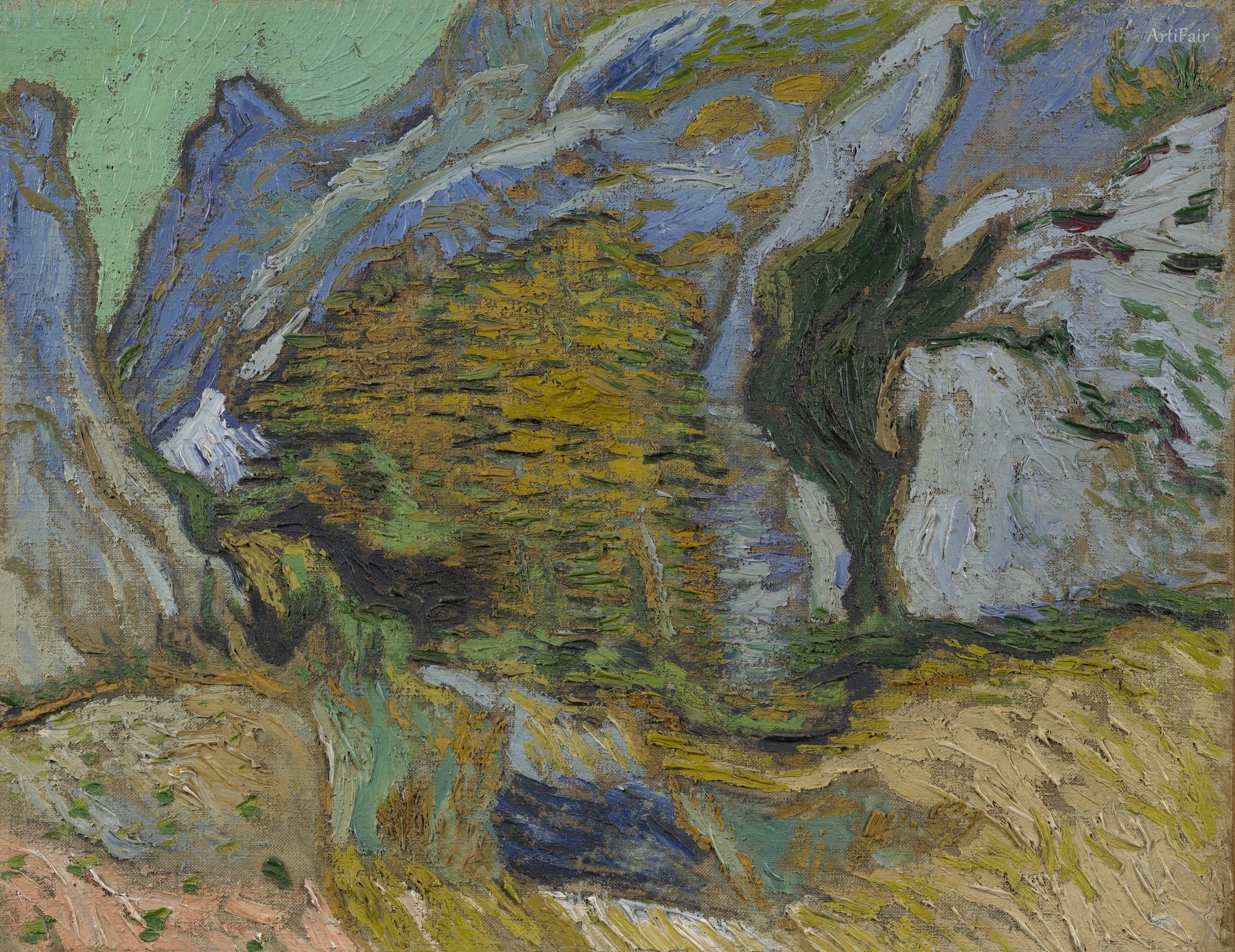 Ravine with a Small Stream