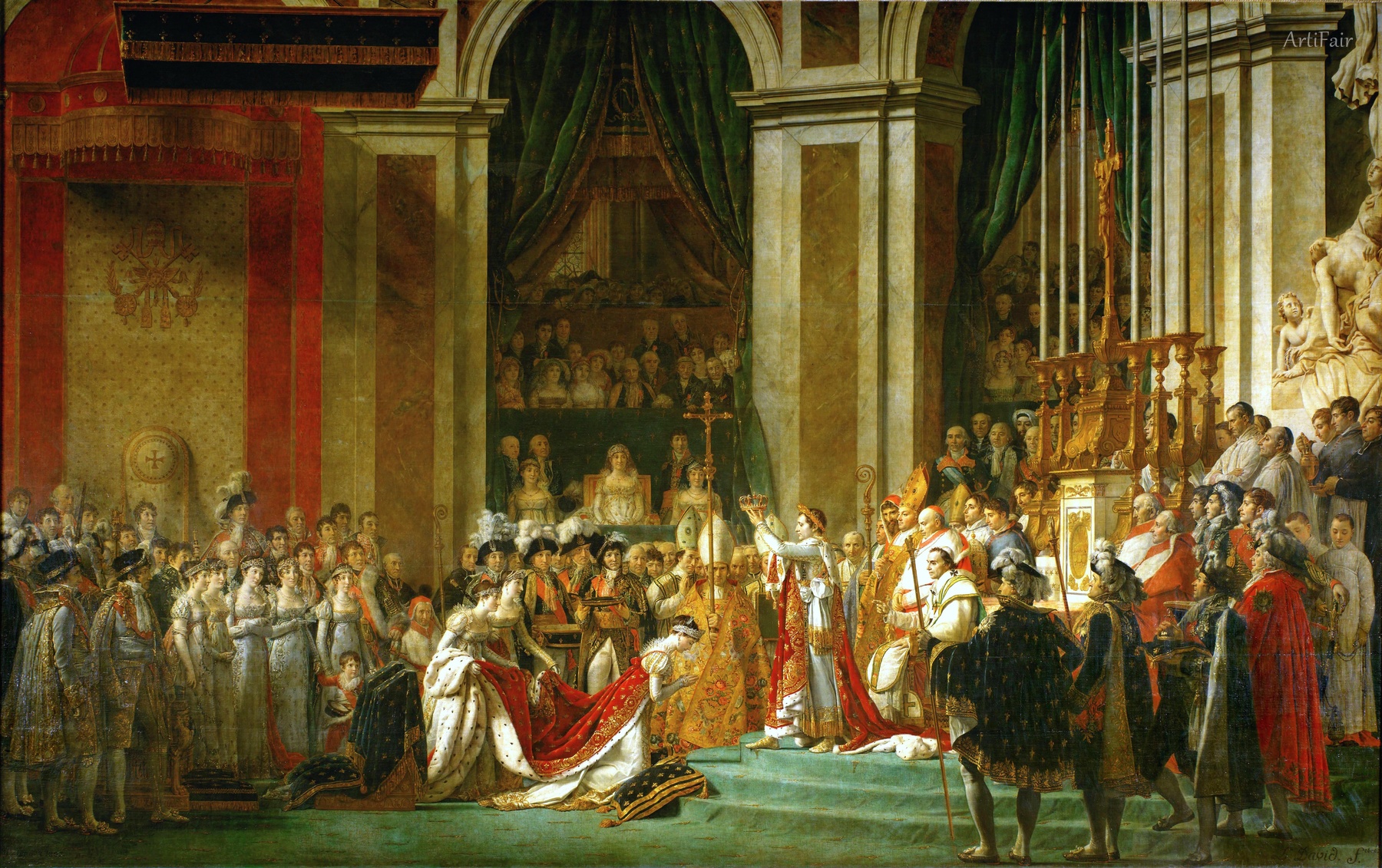 Coronation of Emperor Napoleon I and Coronation of the Empress Josephine in Notre-Dame de Paris, December 2, 1804