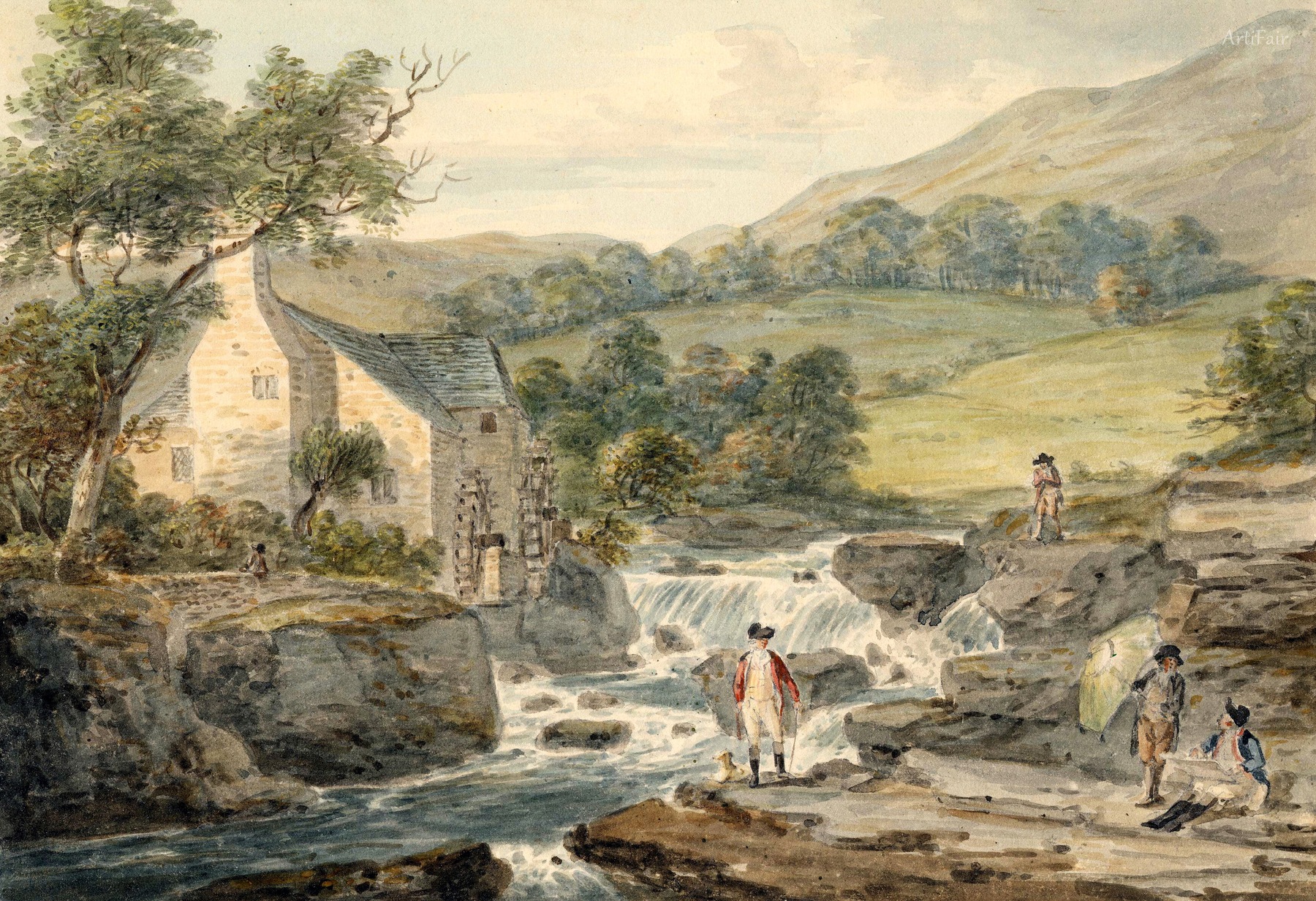 Forge de fer, Barmouth, N. Pays de Galles 1765