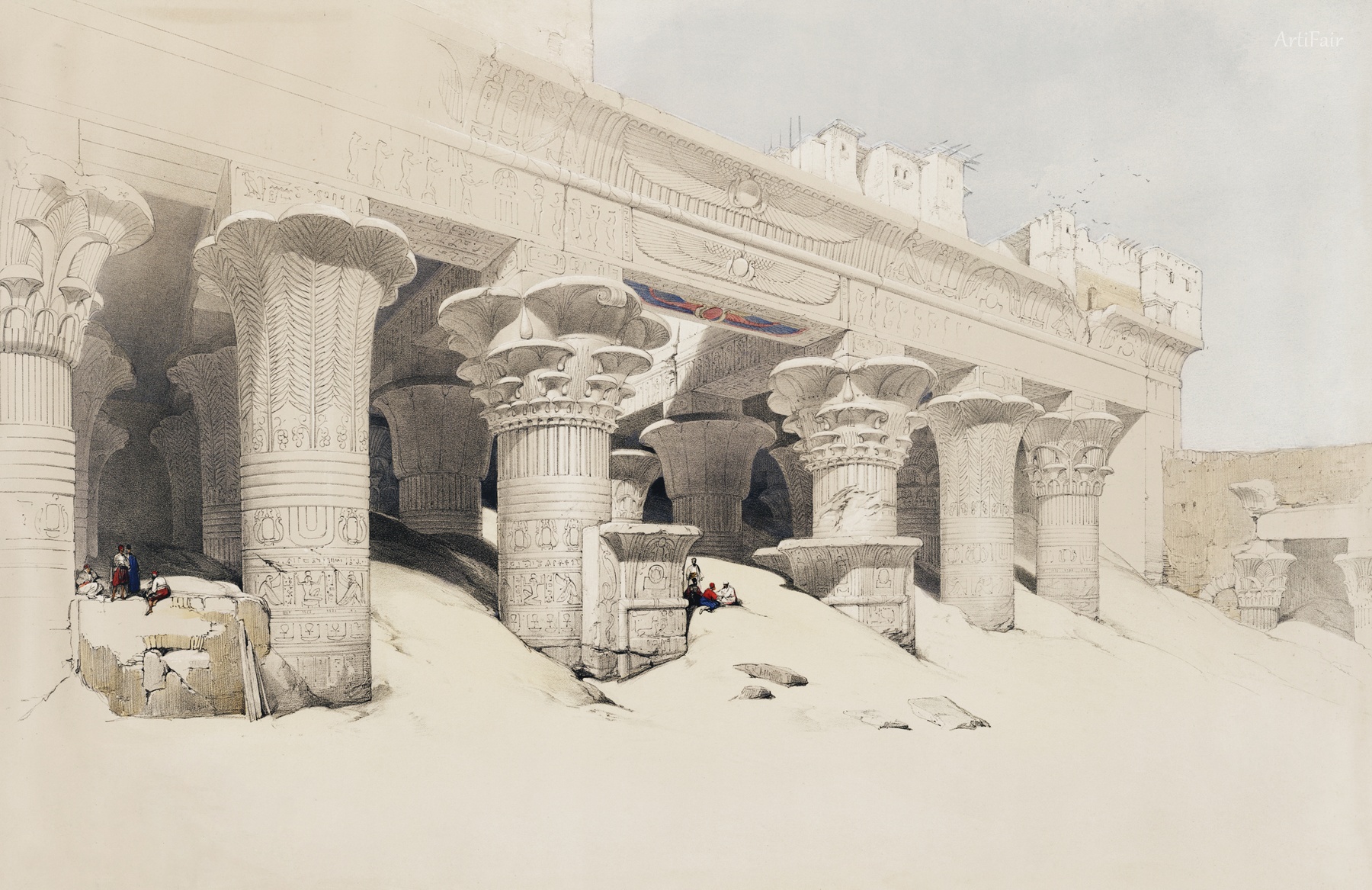 Portico of the Temple of Edfou Upper Egypt