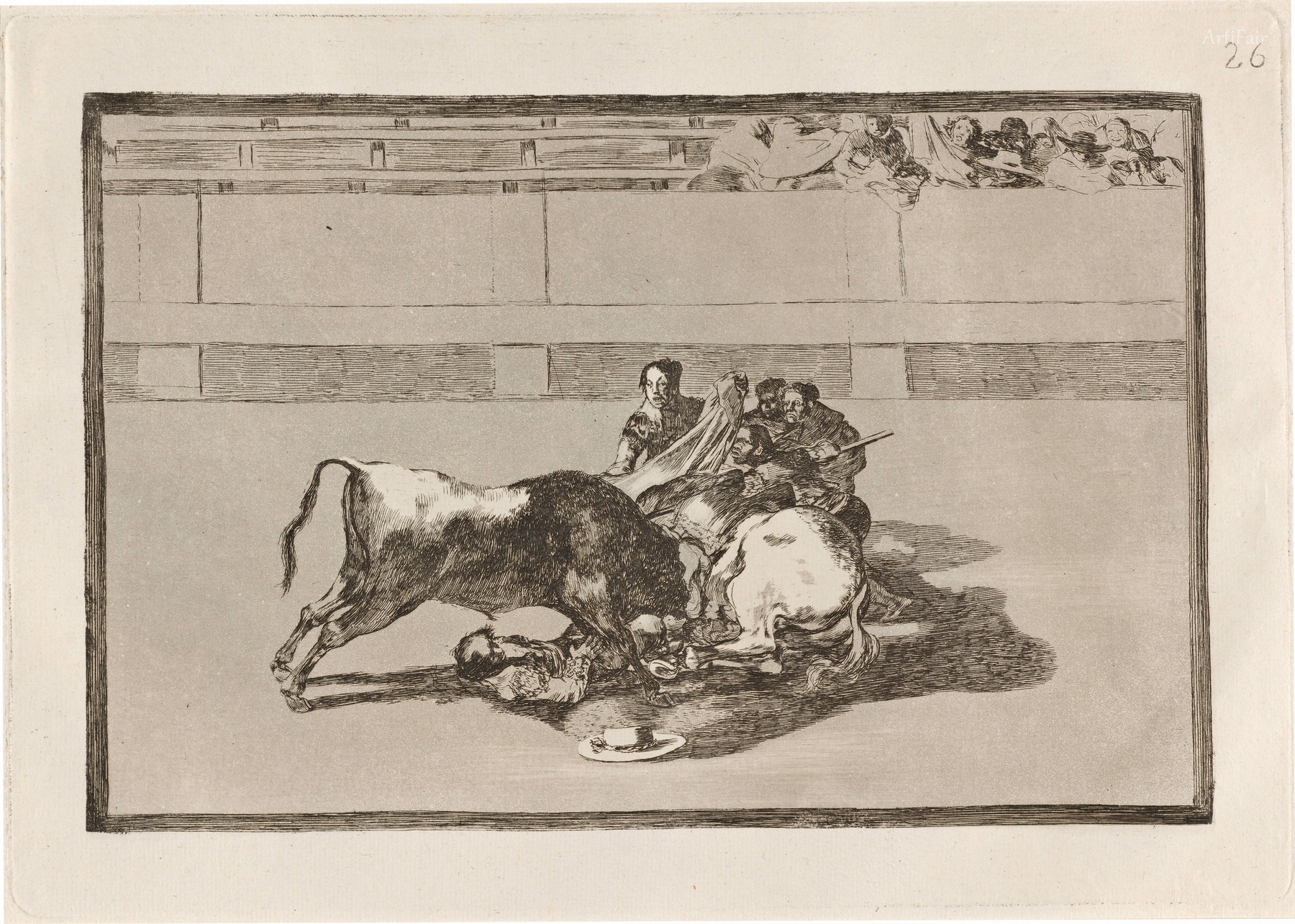 The Fall of a Picador from His Horse Under the Bull