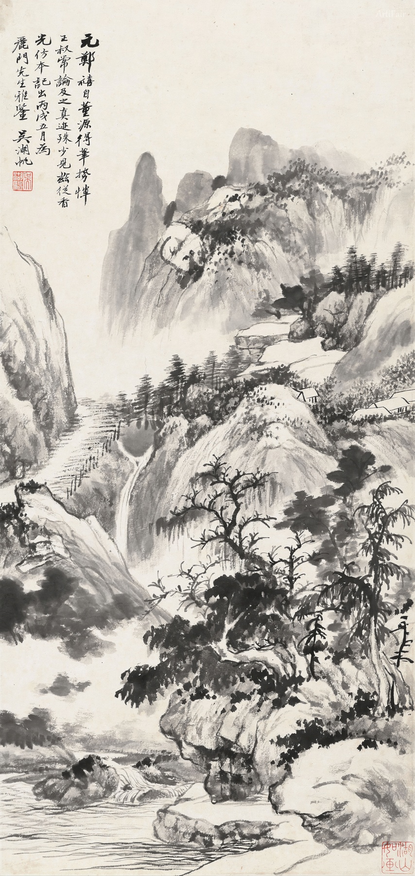 仿郑禧山水
