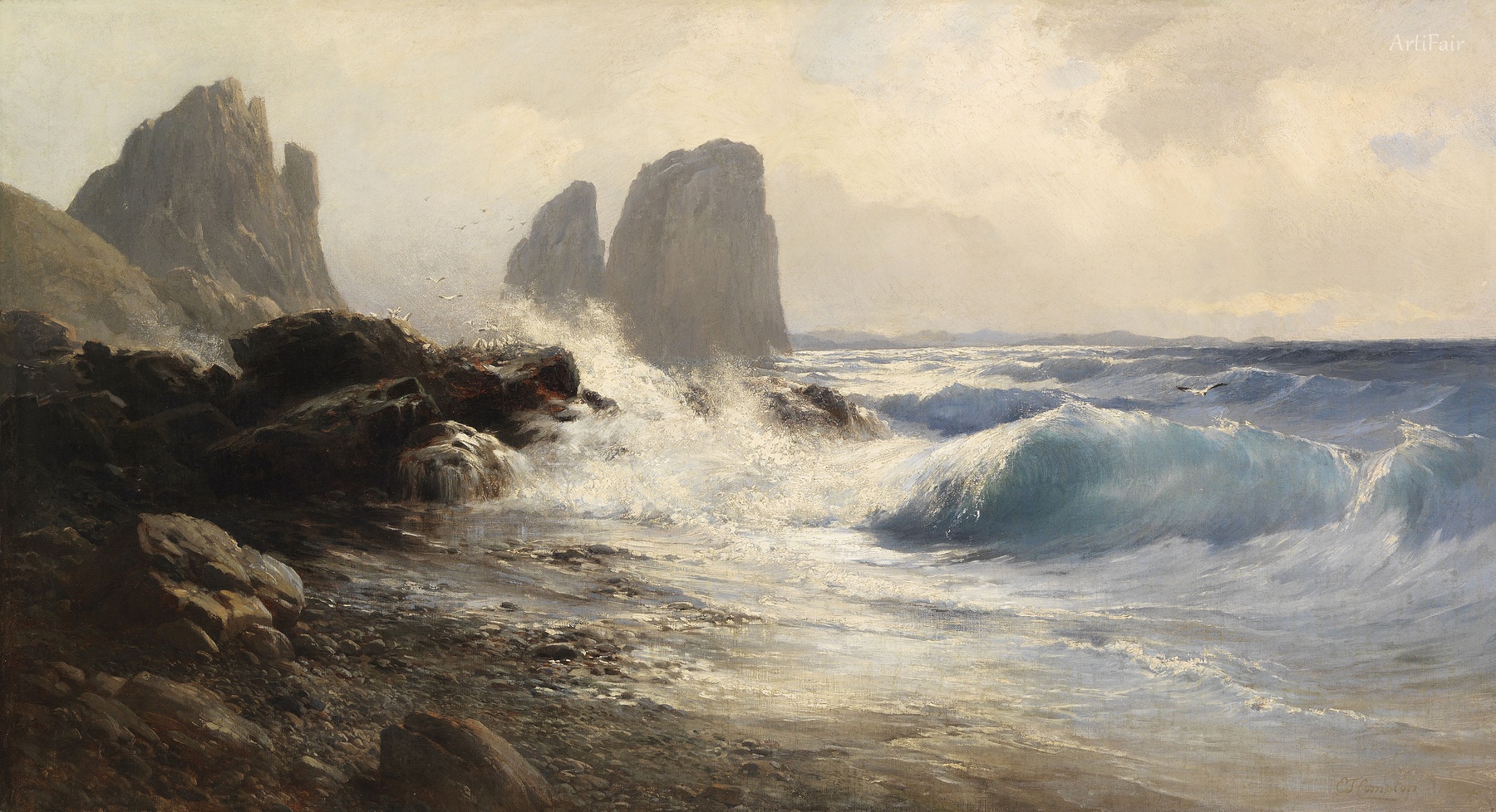 Skály Faraglioni u pobřeží Capri