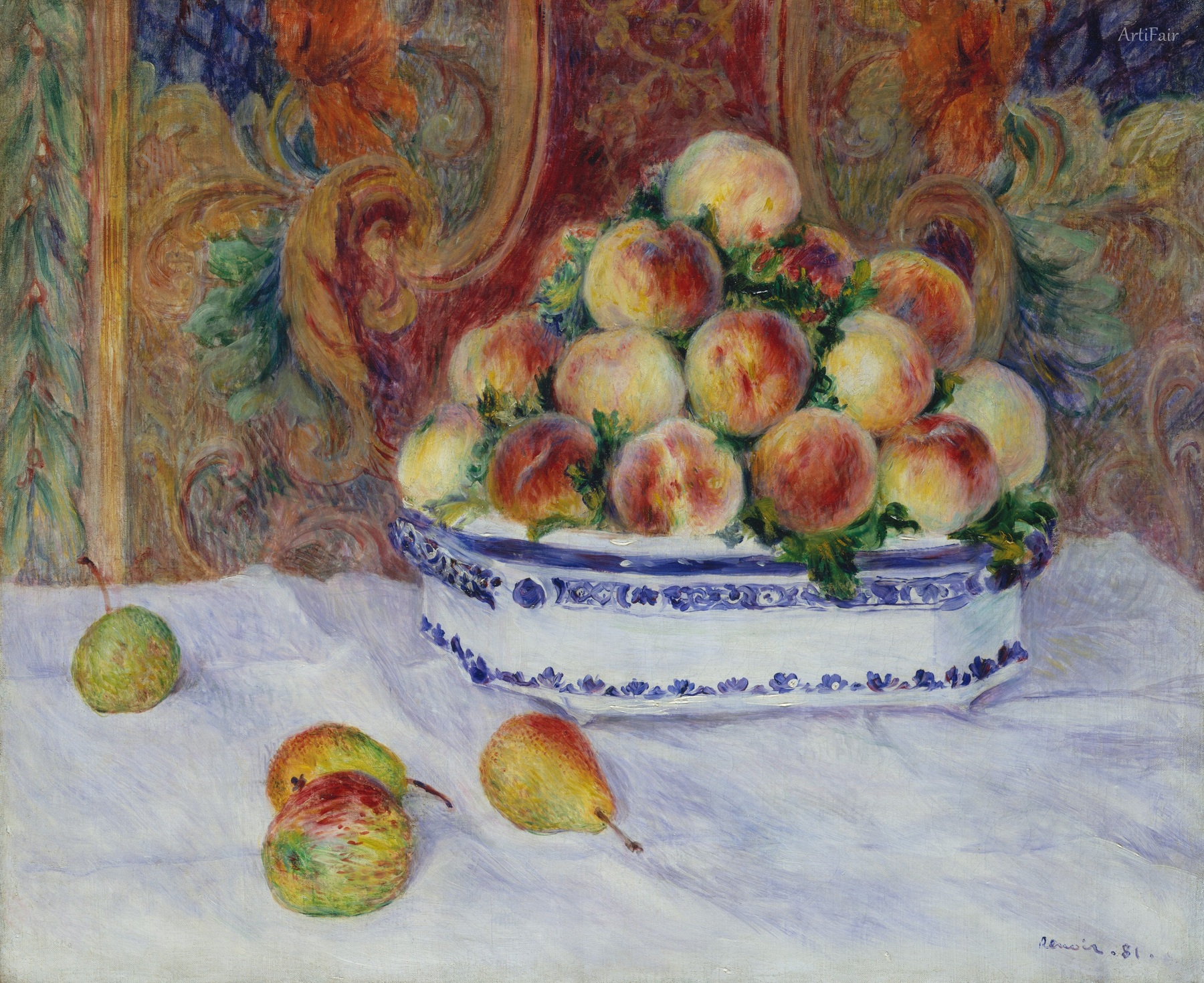 Still Life with Peaches