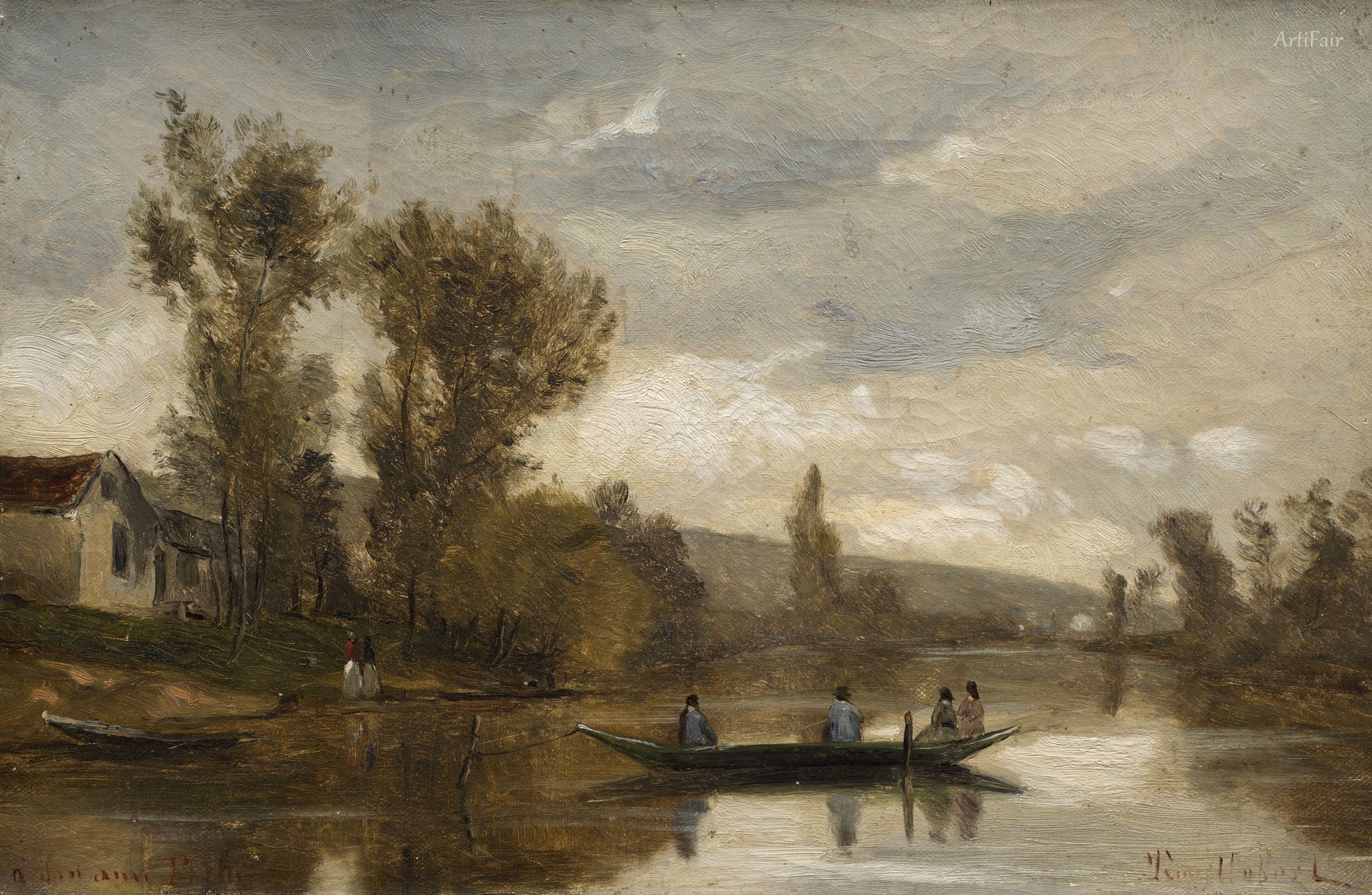 Fishermen in Their Boat