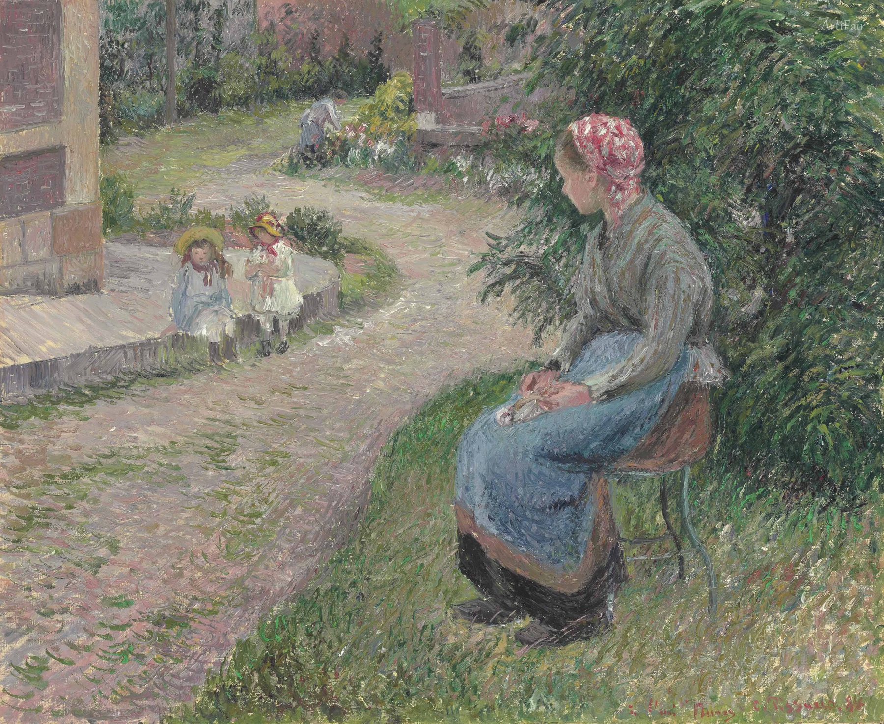 Woman Seated in the Garden of Eragny