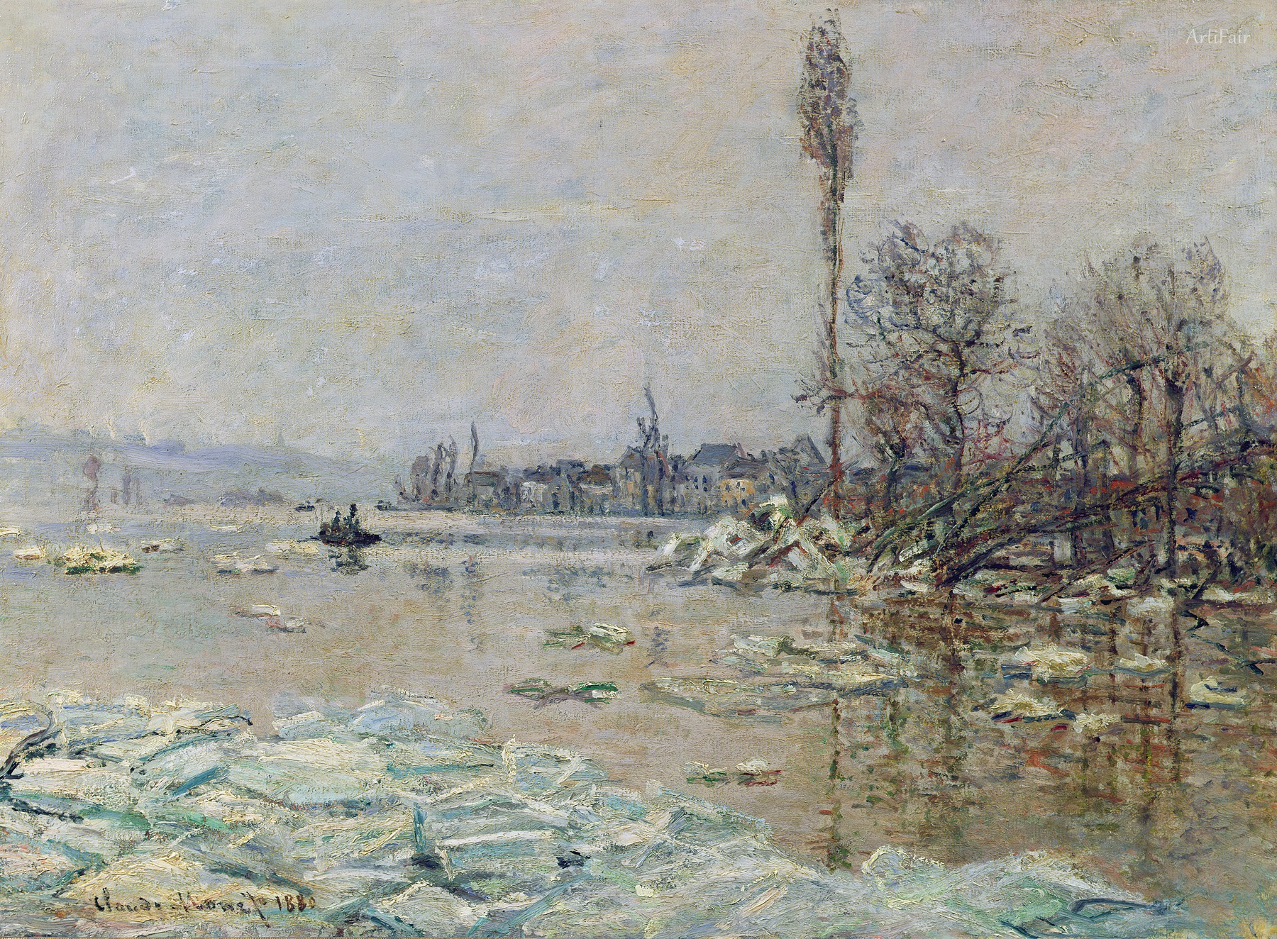 Debacle at Vétheuil, View of Lavacourt
