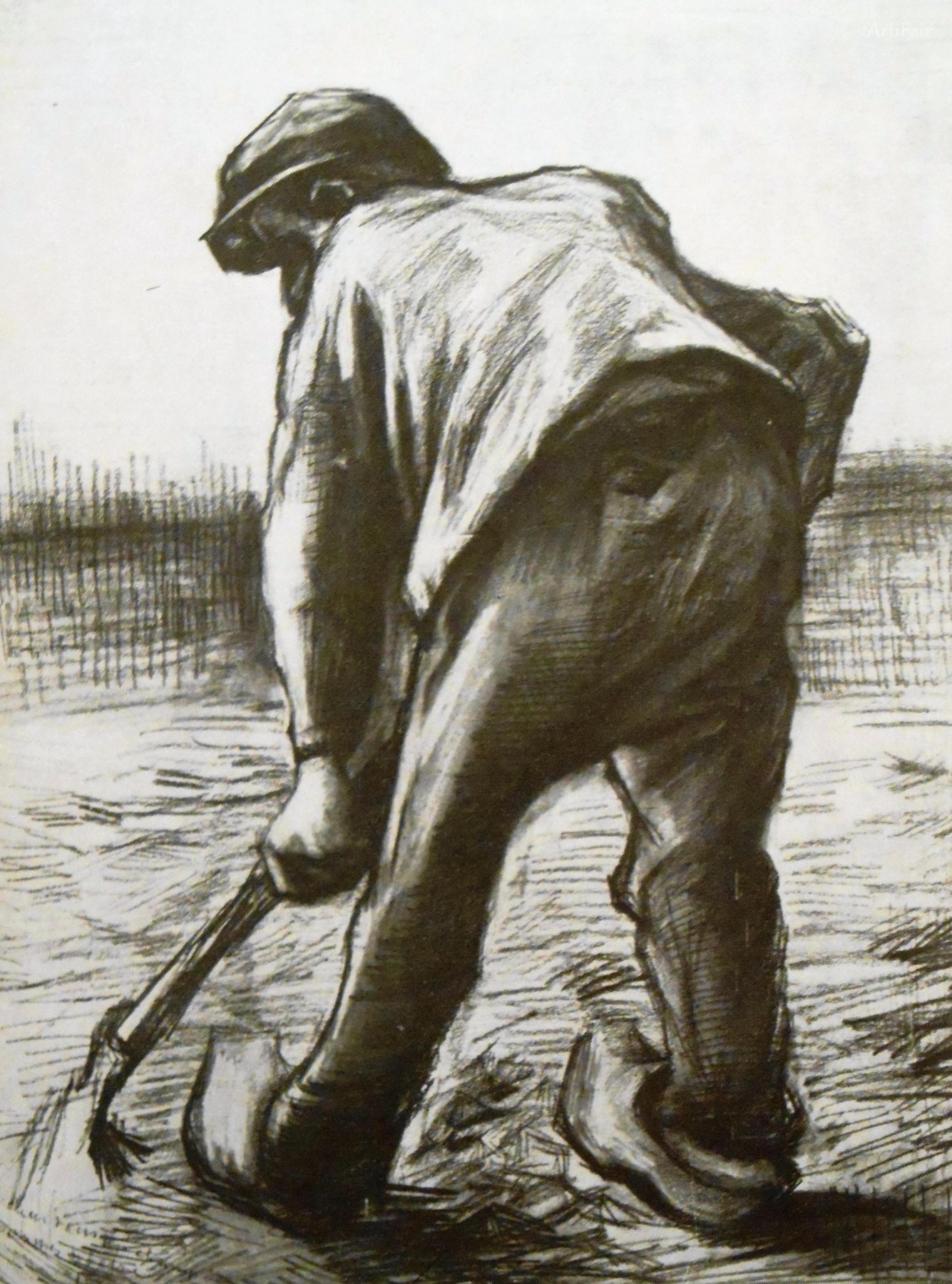 Digging Peasant, Seen from the Rear